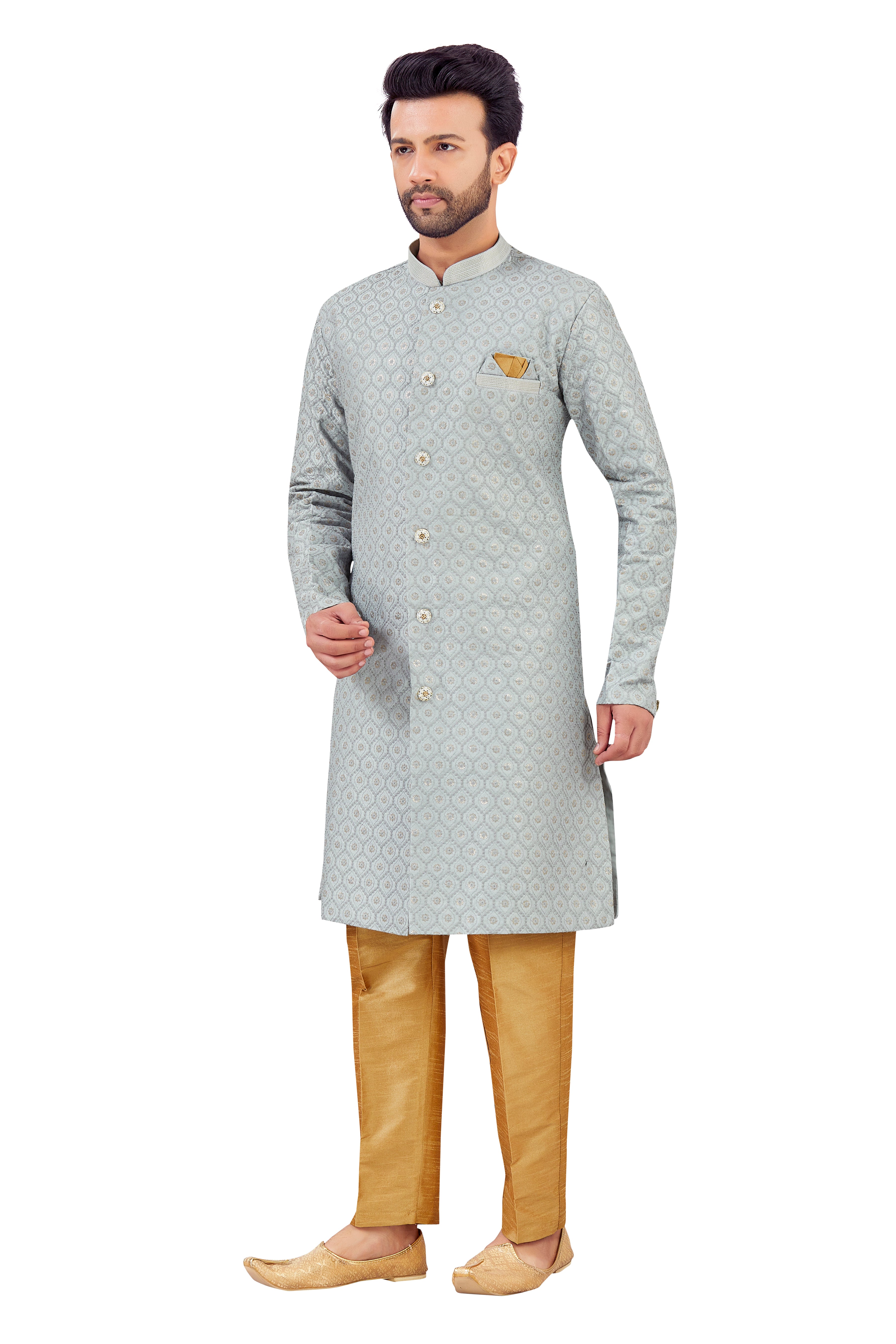Mens Silk Kurta Set - Roop Darshan