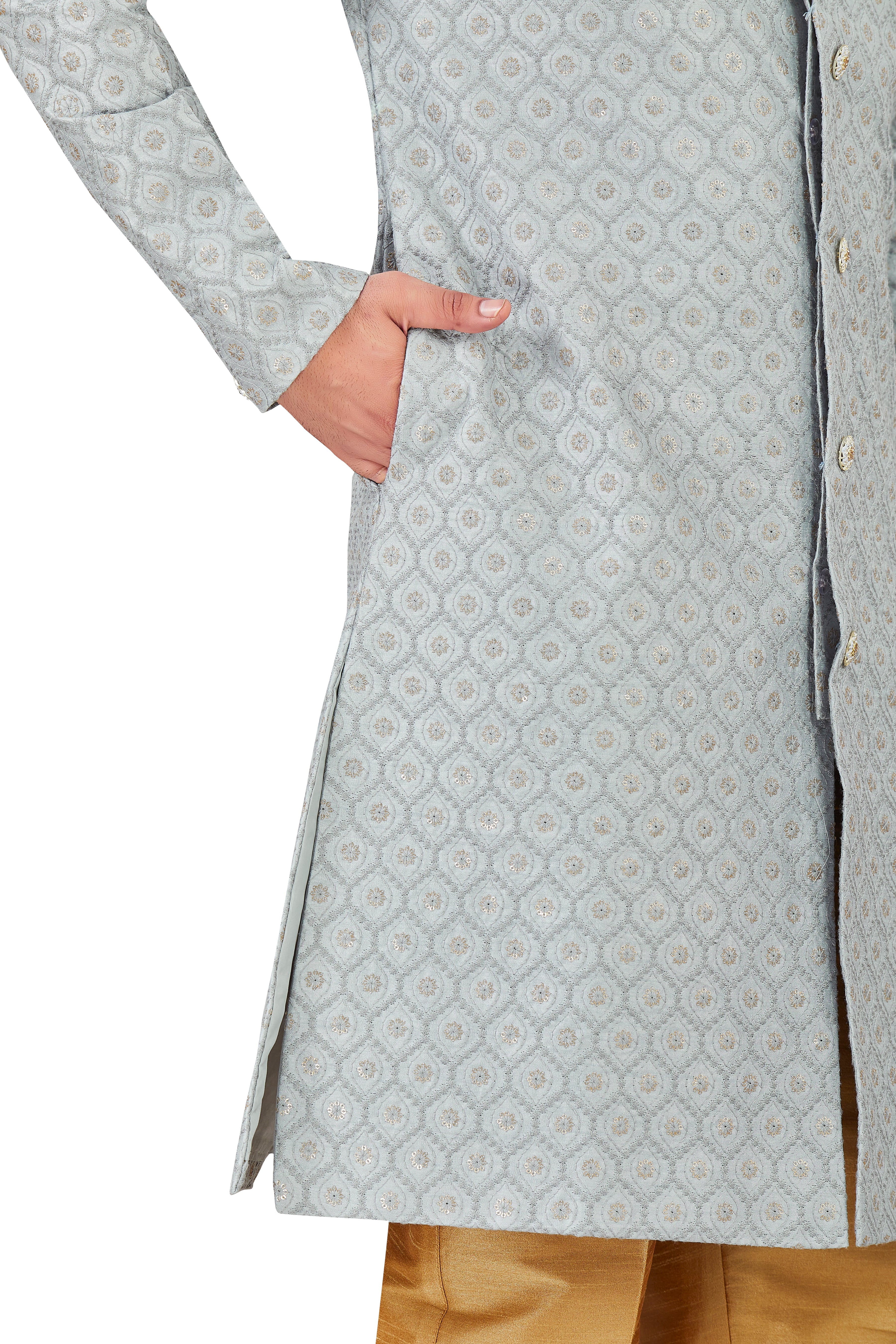 Mens Silk Kurta Set - Roop Darshan
