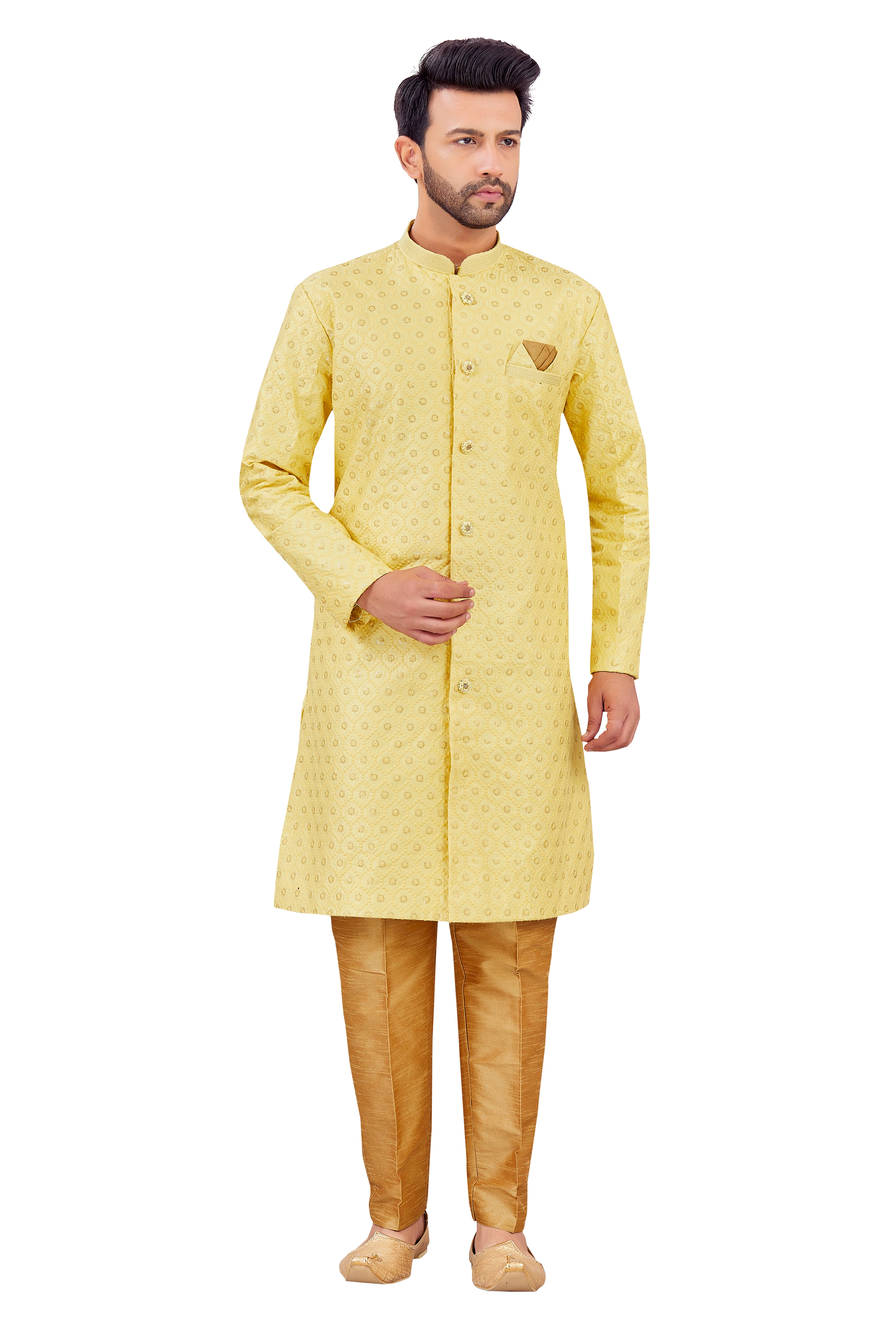 Mens Silk Kurta Set - Roop Darshan