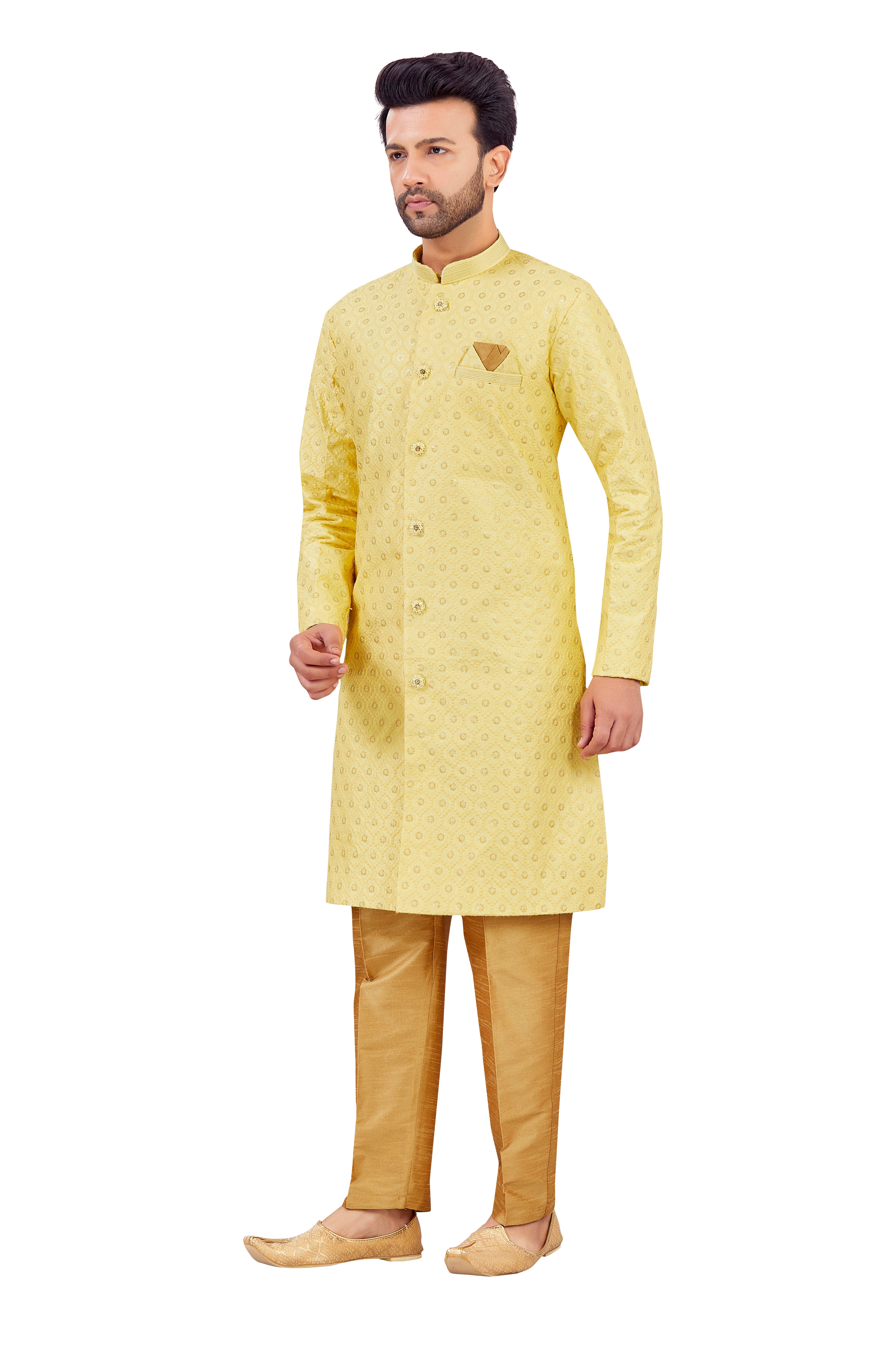 Mens Silk Kurta Set - Roop Darshan