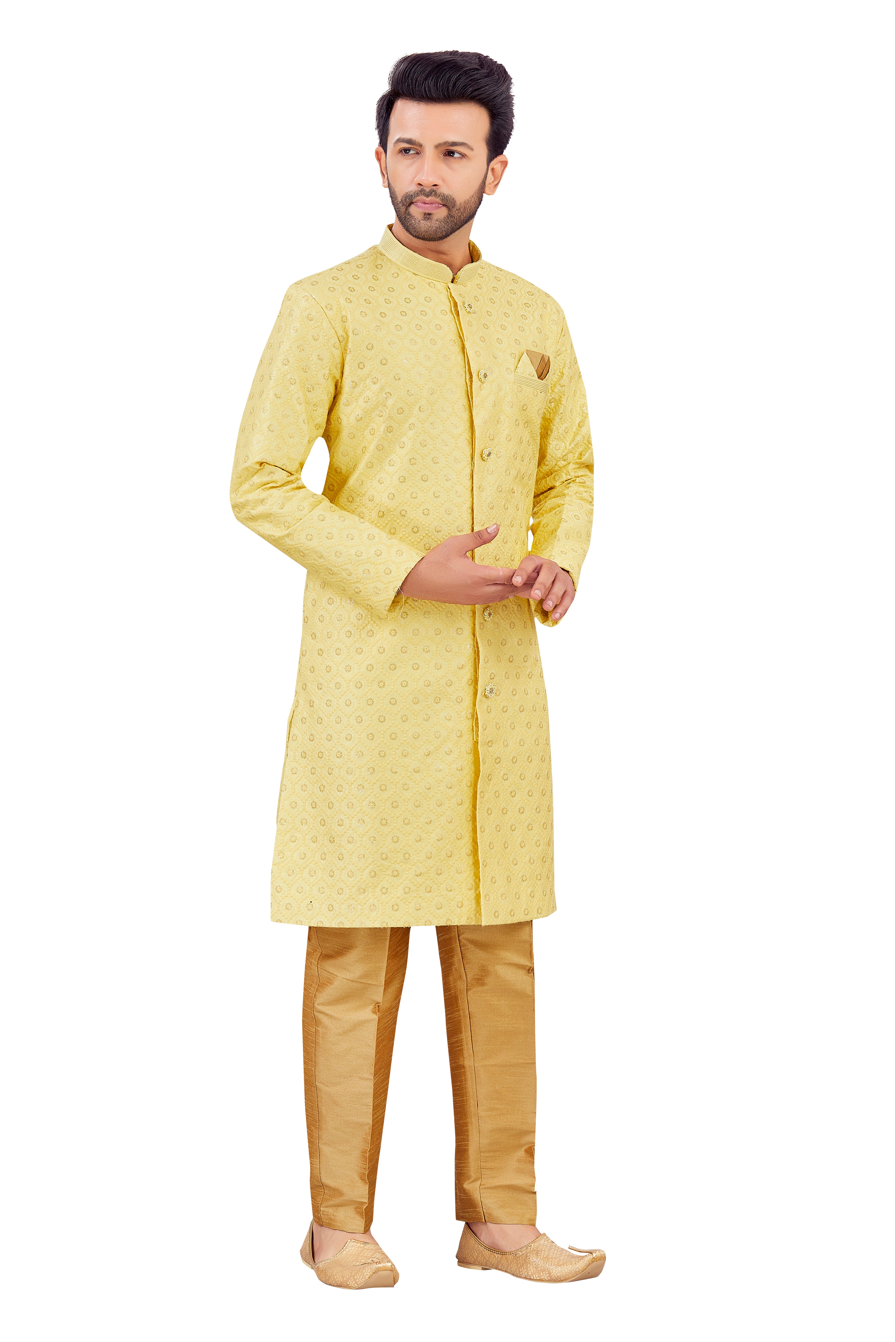Mens Silk Kurta Set - Roop Darshan