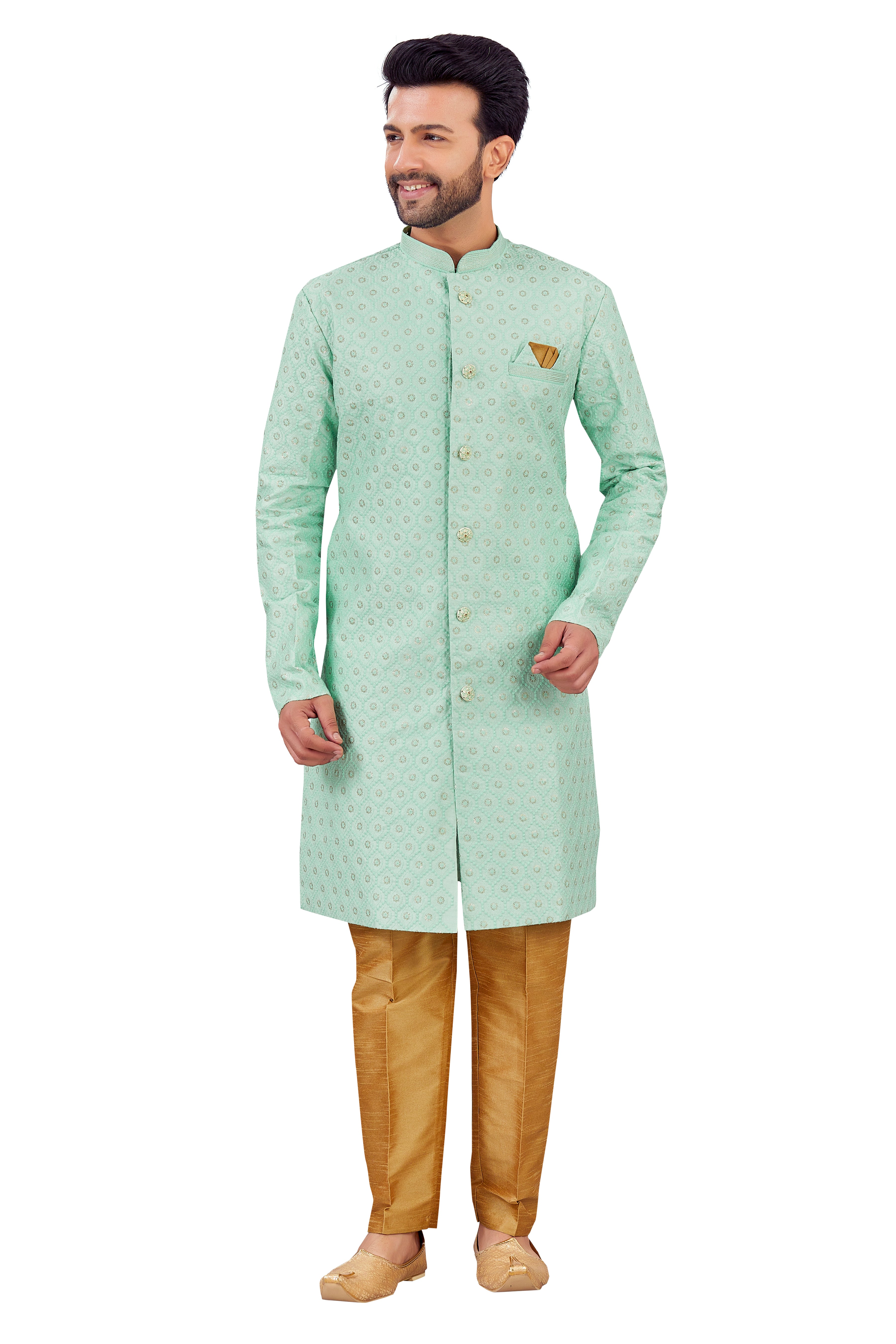 Mens Silk Kurta Set - Roop Darshan