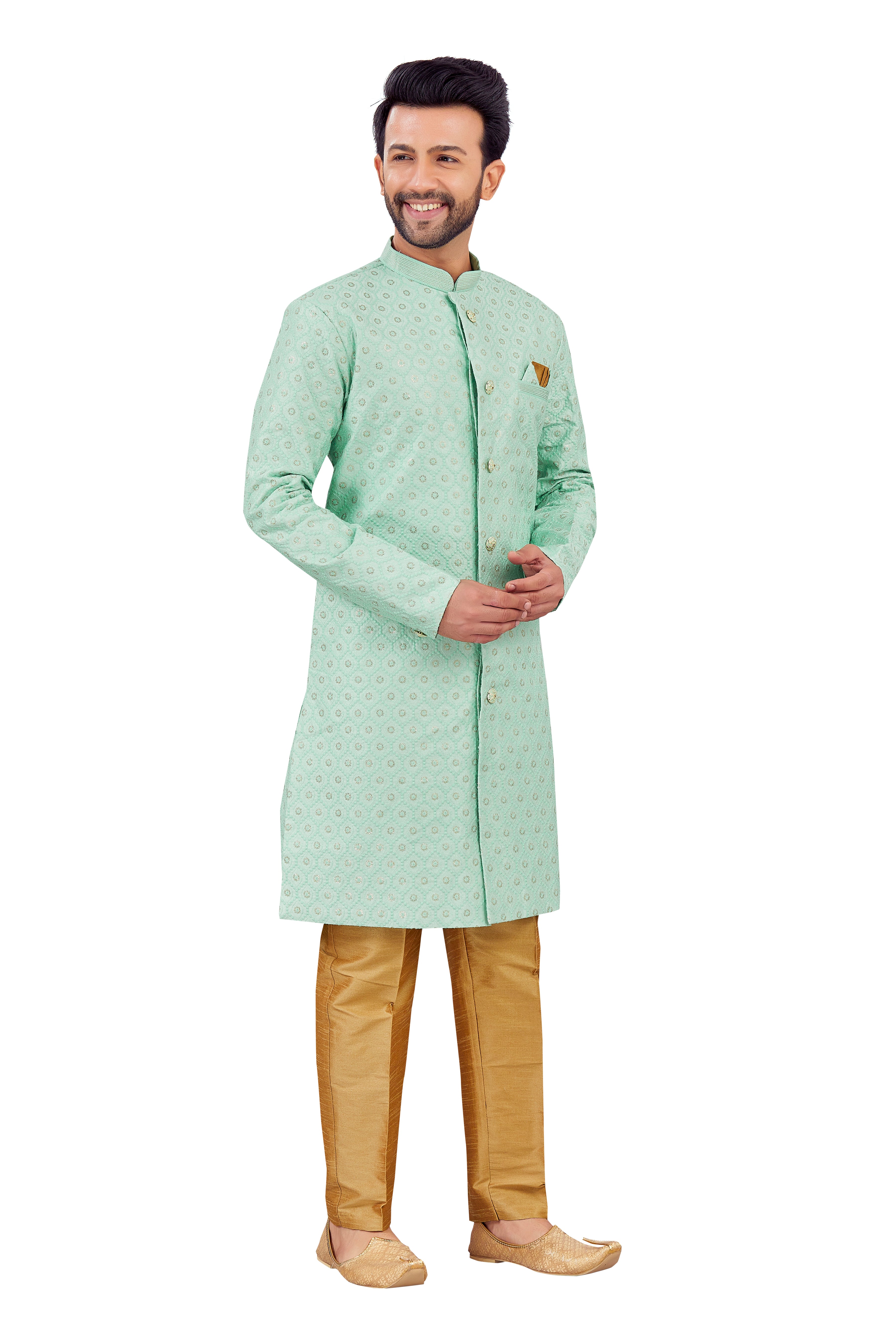 Mens Silk Kurta Set - Roop Darshan