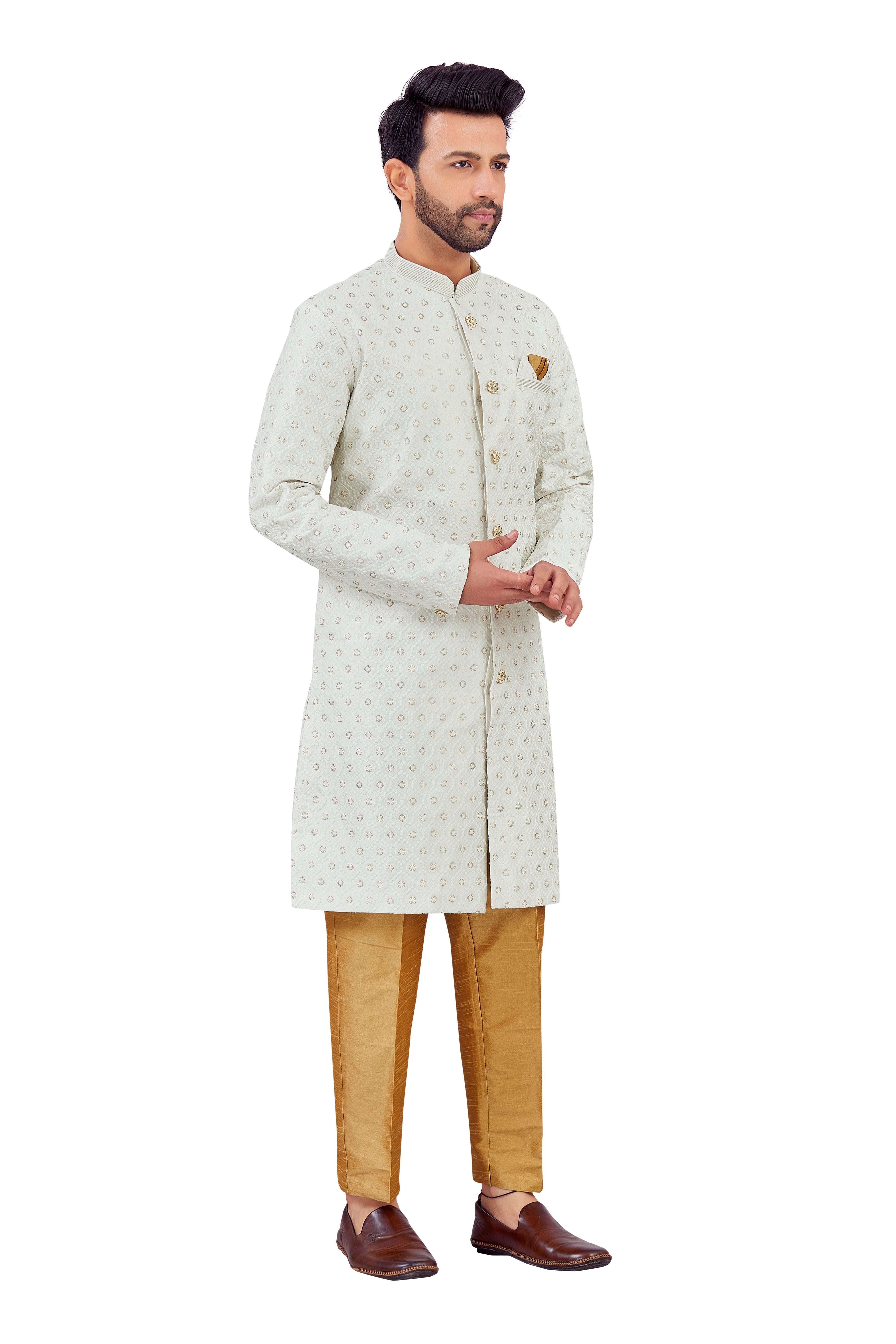 Mens Silk Kurta Set - Roop Darshan
