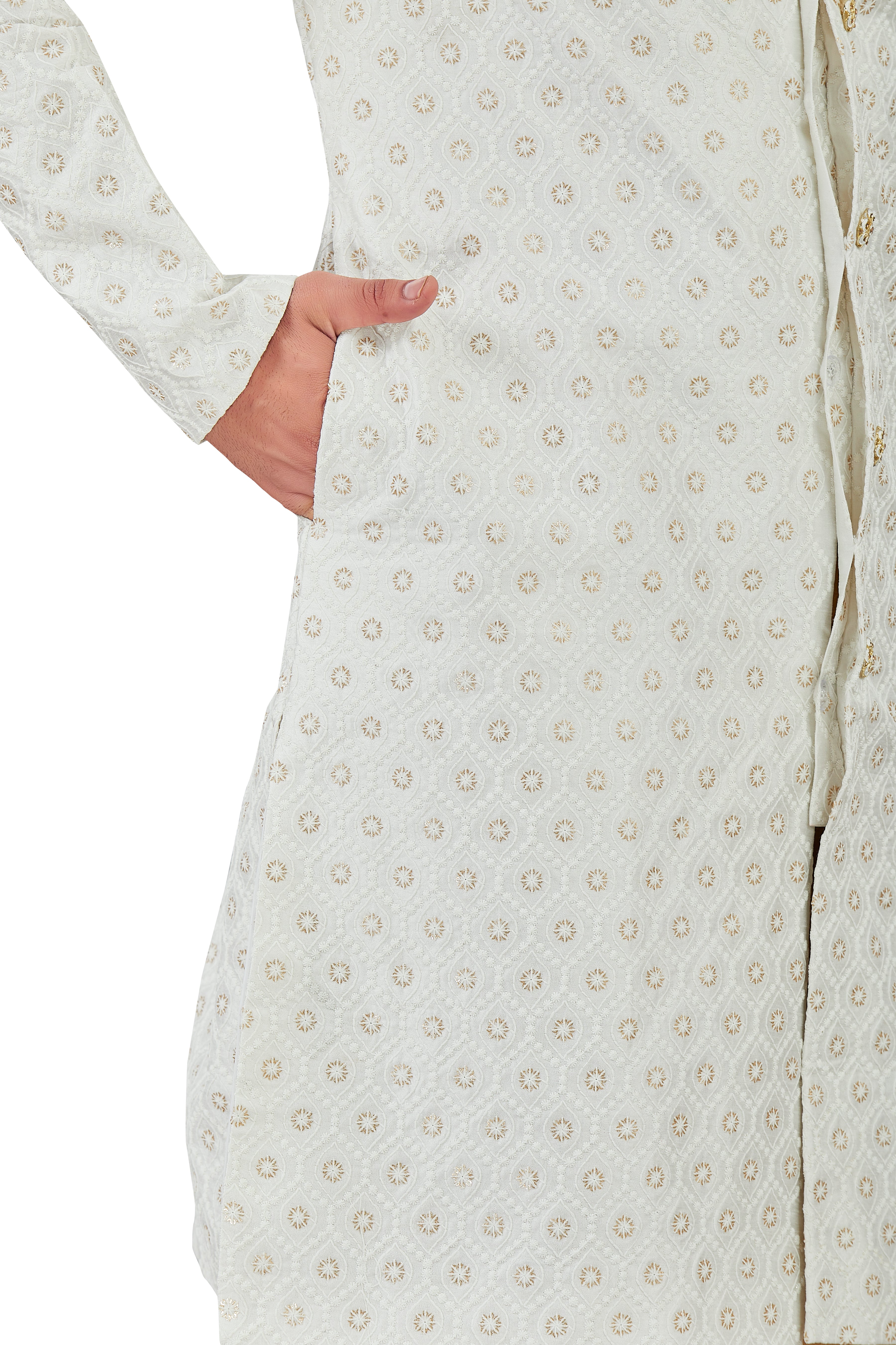 Mens Silk Kurta Set - Roop Darshan
