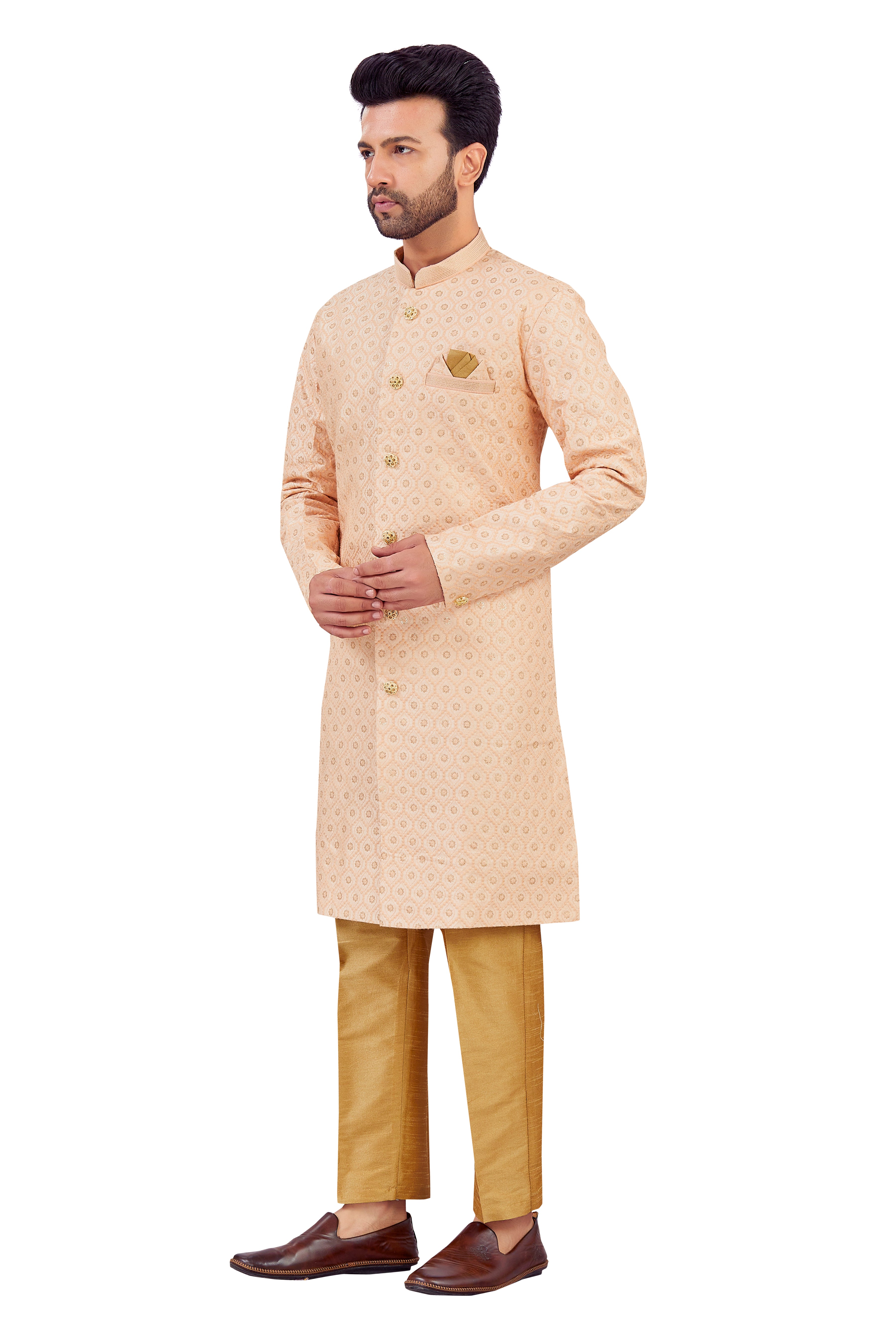 Mens Silk Kurta Set - Roop Darshan