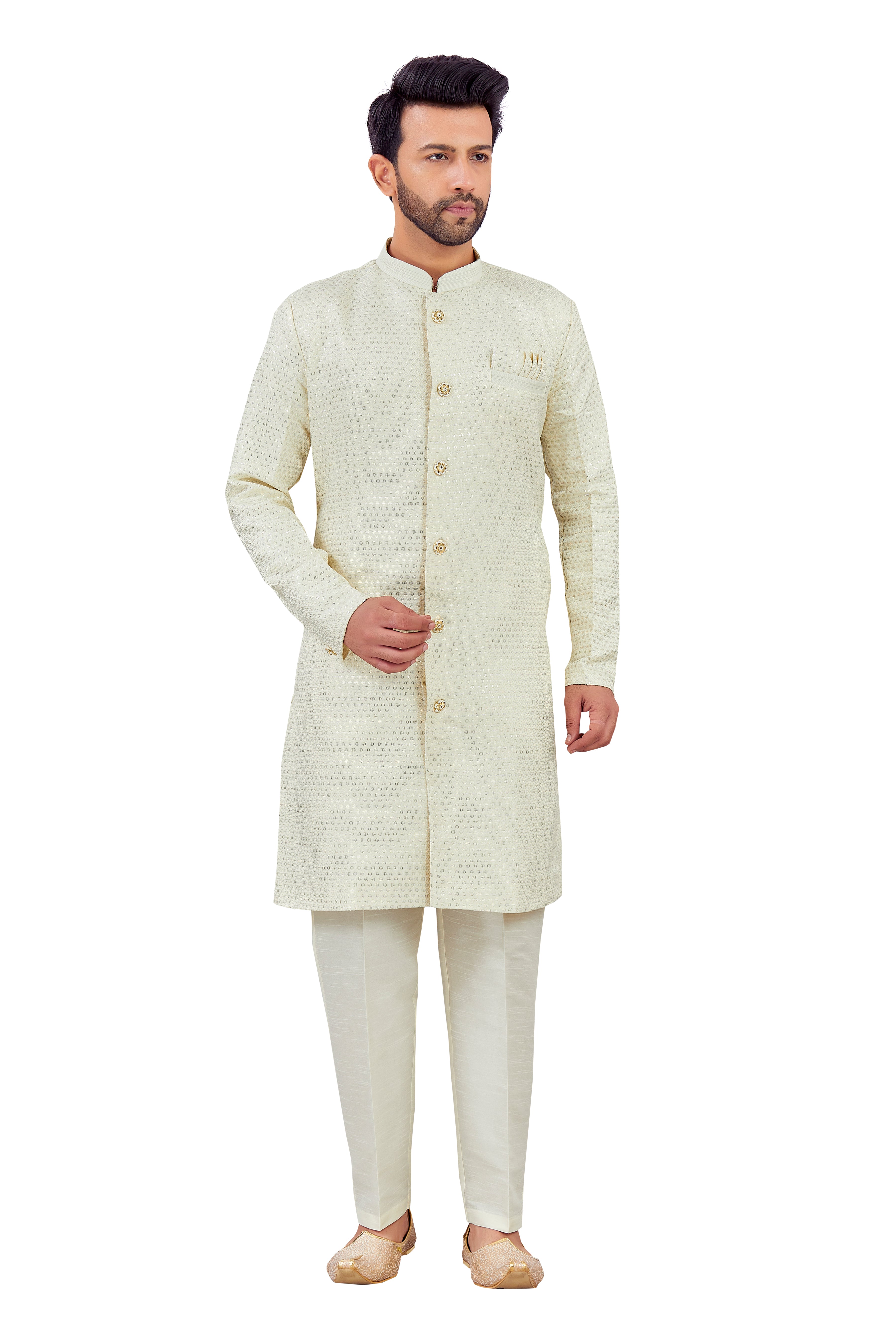 Mens Silk Kurta Set - Roop Darshan