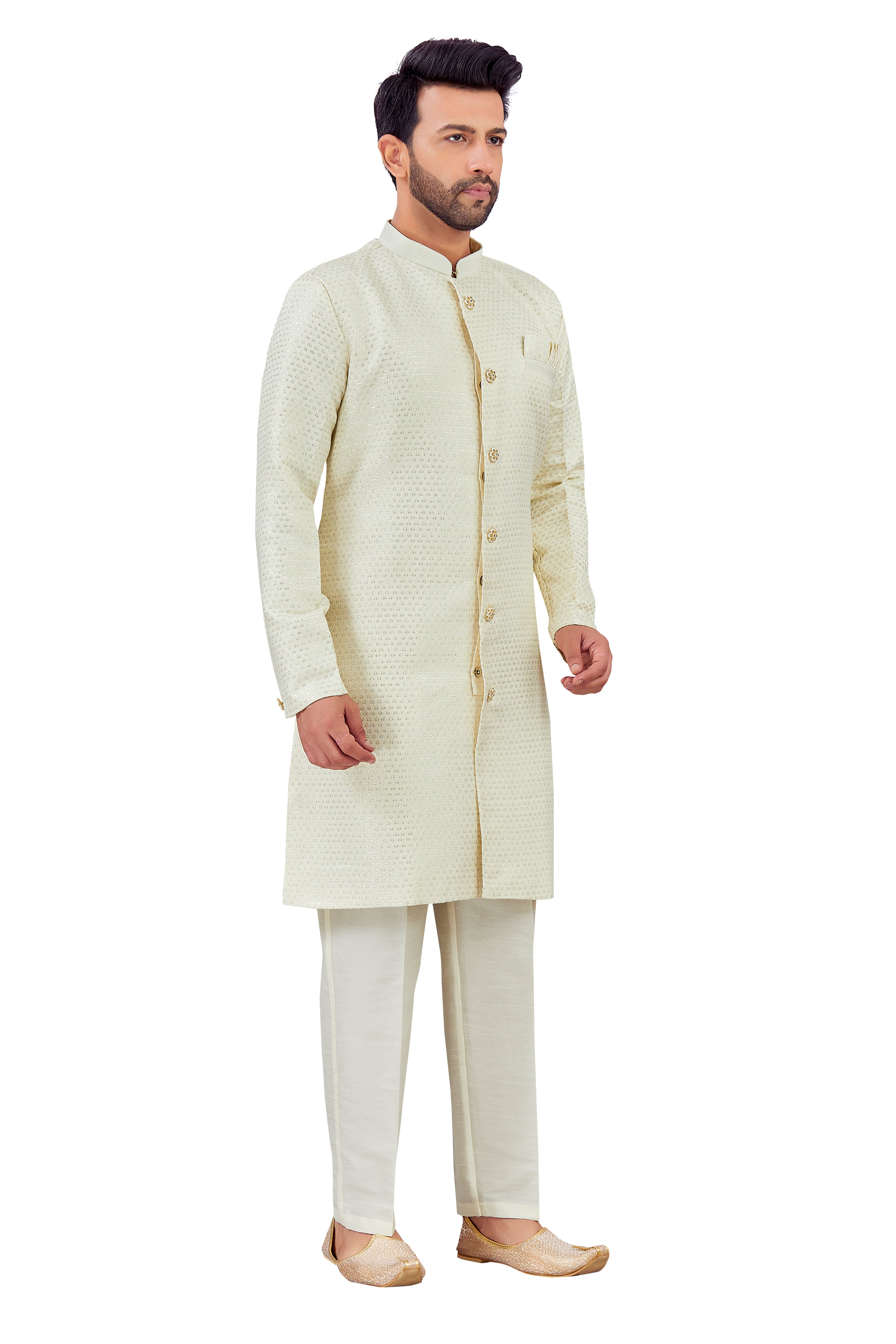 Mens Silk Kurta Set - Roop Darshan
