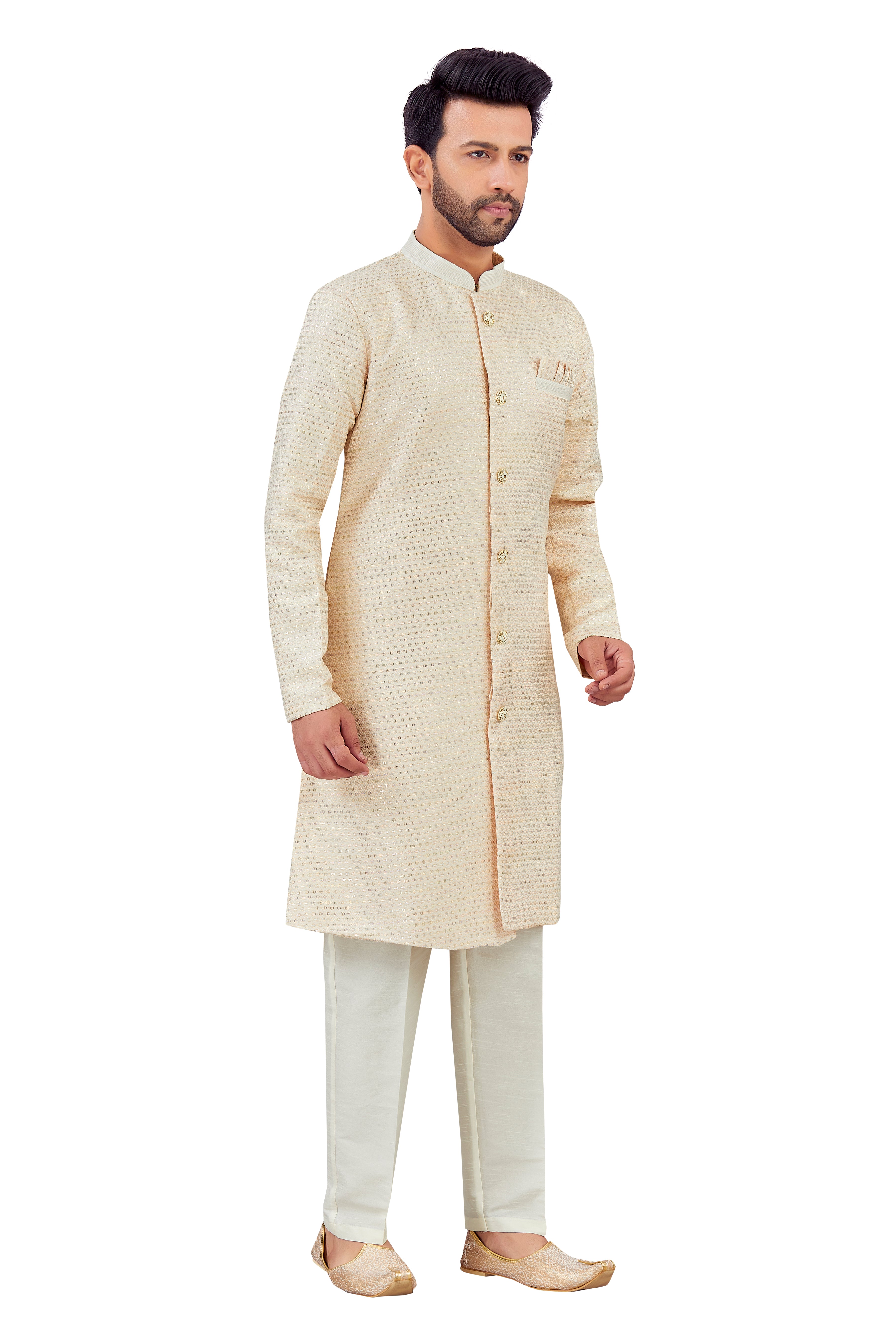Mens Silk Kurta Set - Roop Darshan