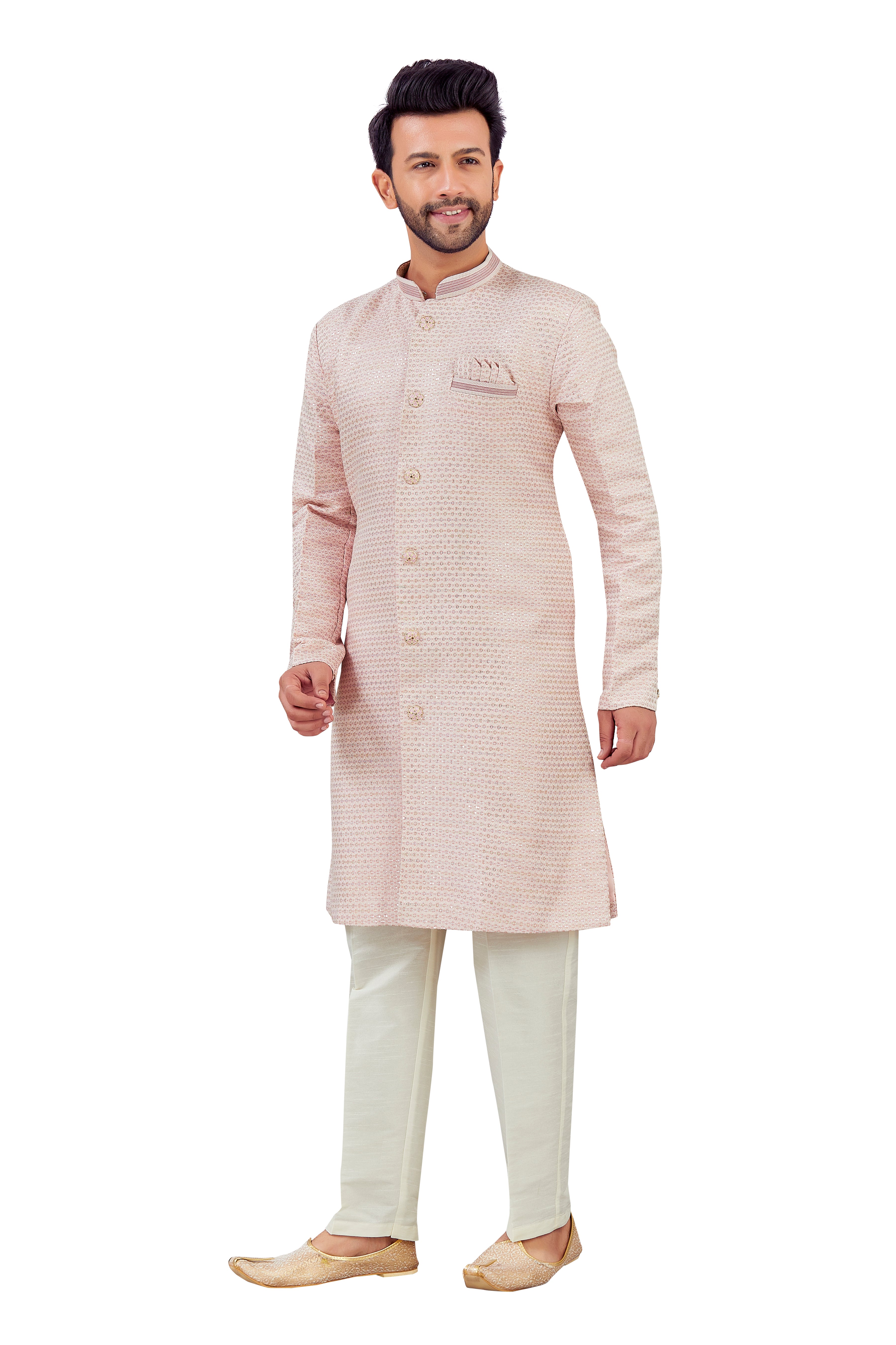 Mens Silk Kurta Set - Roop Darshan