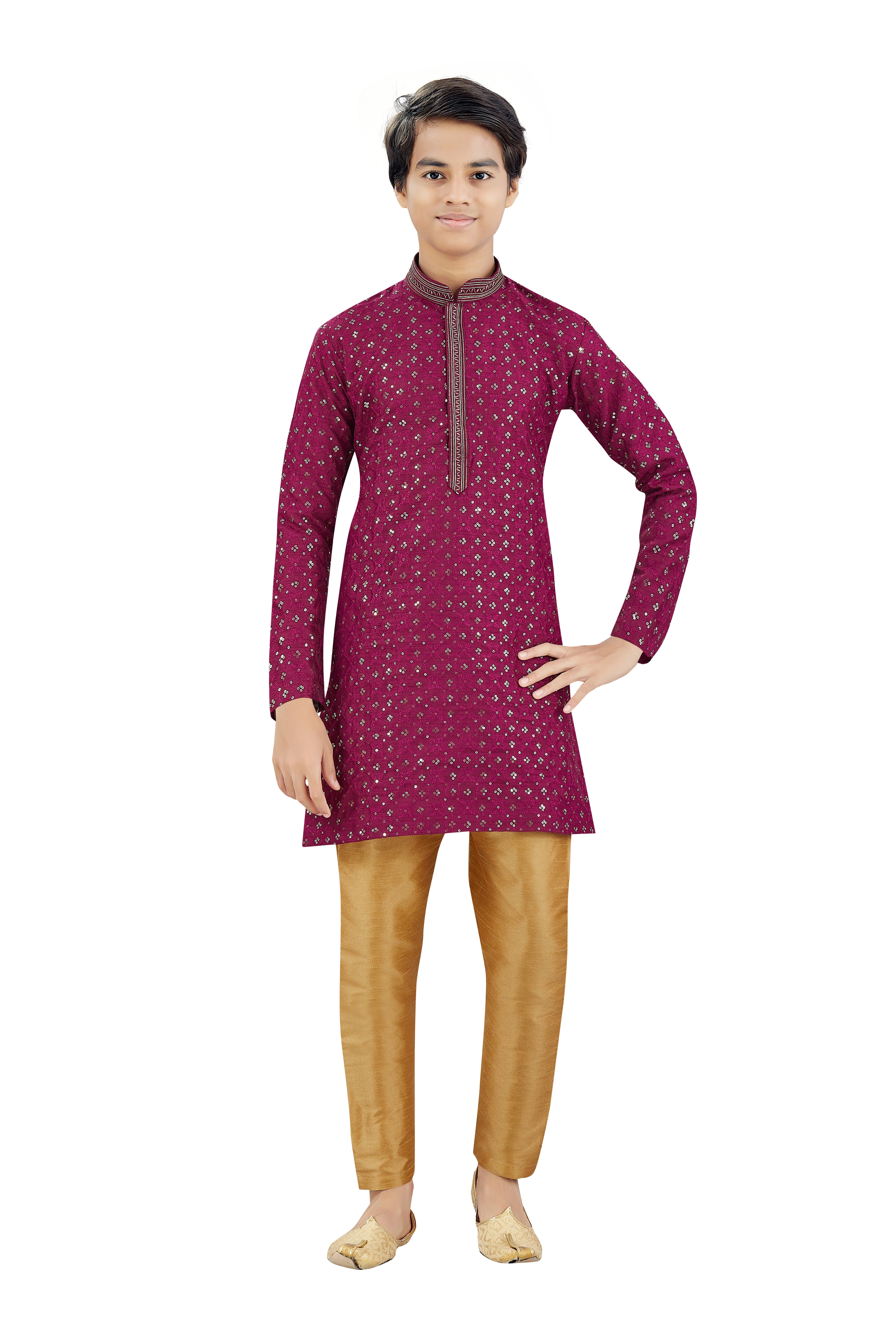 Boys Silk Kurta Set - Roop Darshan