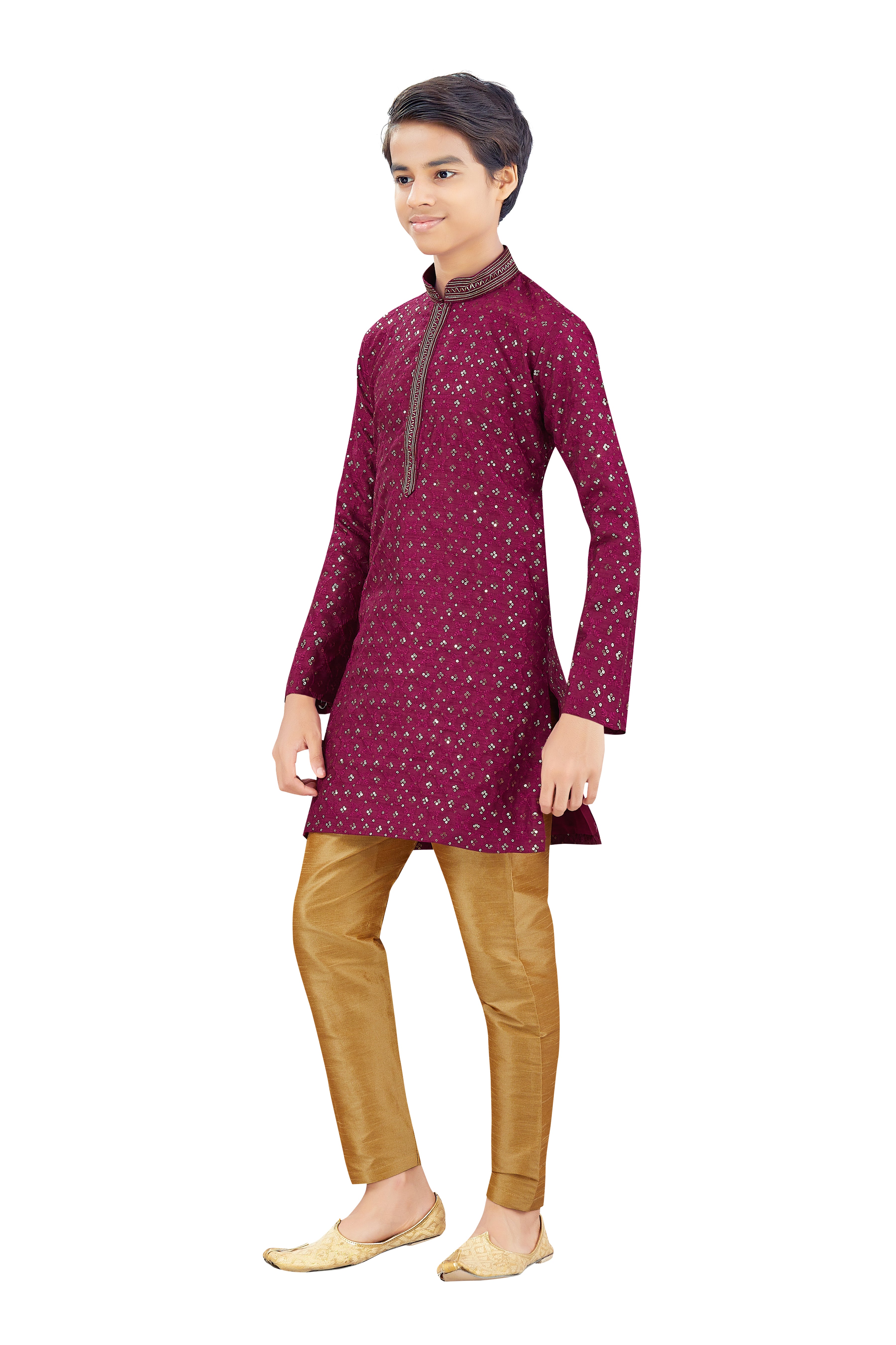 Boys Silk Kurta Set - Roop Darshan