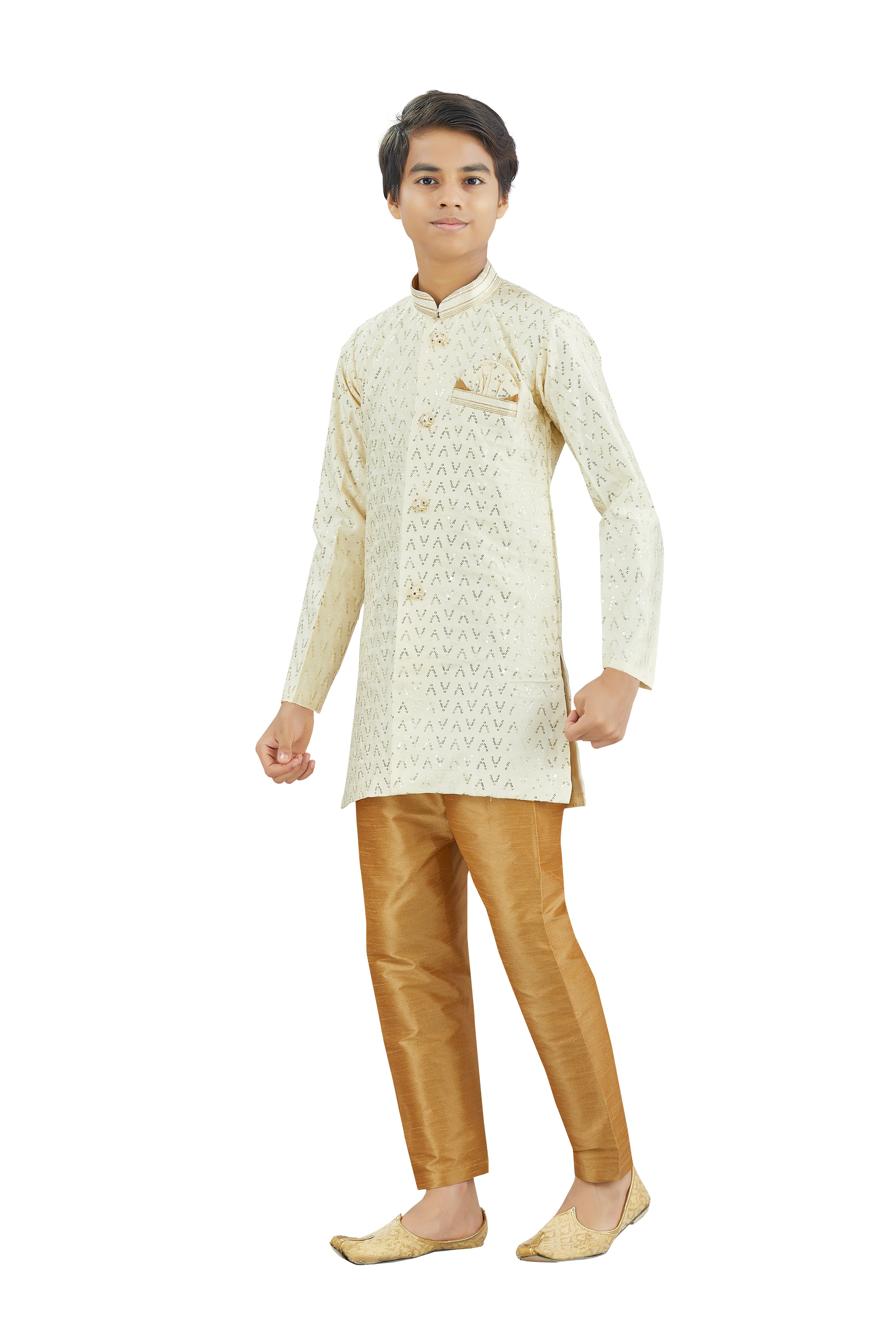 Boys Silk Kurta Set - Roop Darshan