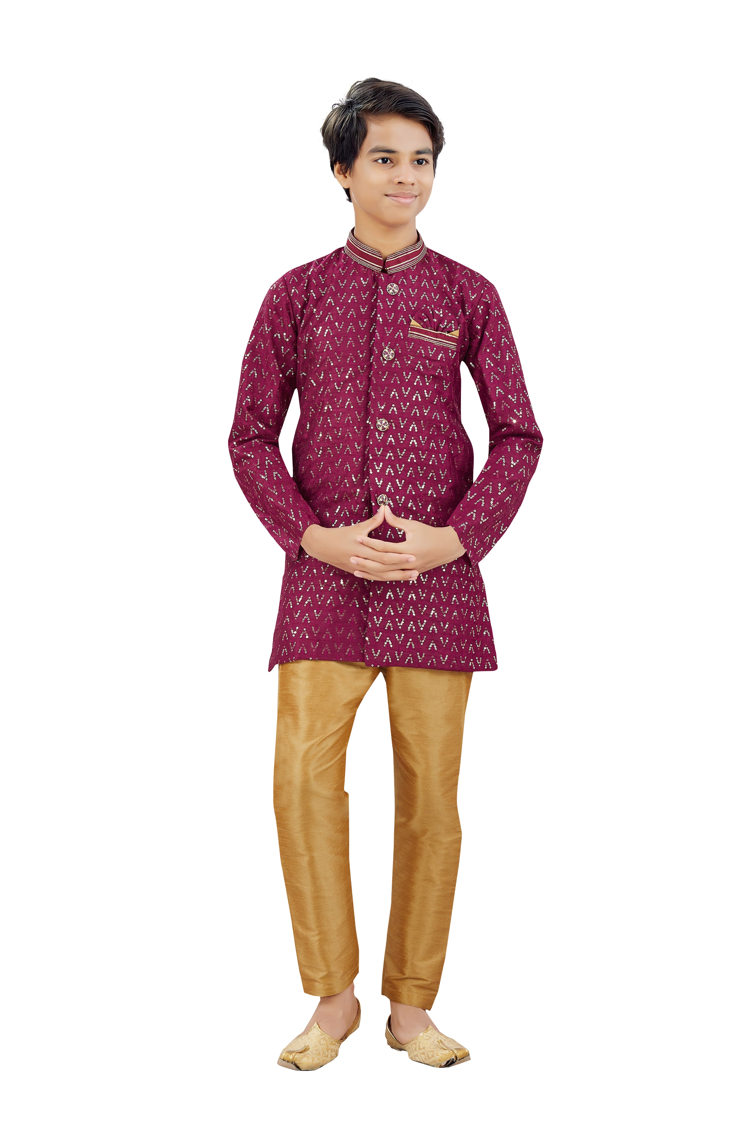 Boys Silk Kurta Set - Roop Darshan