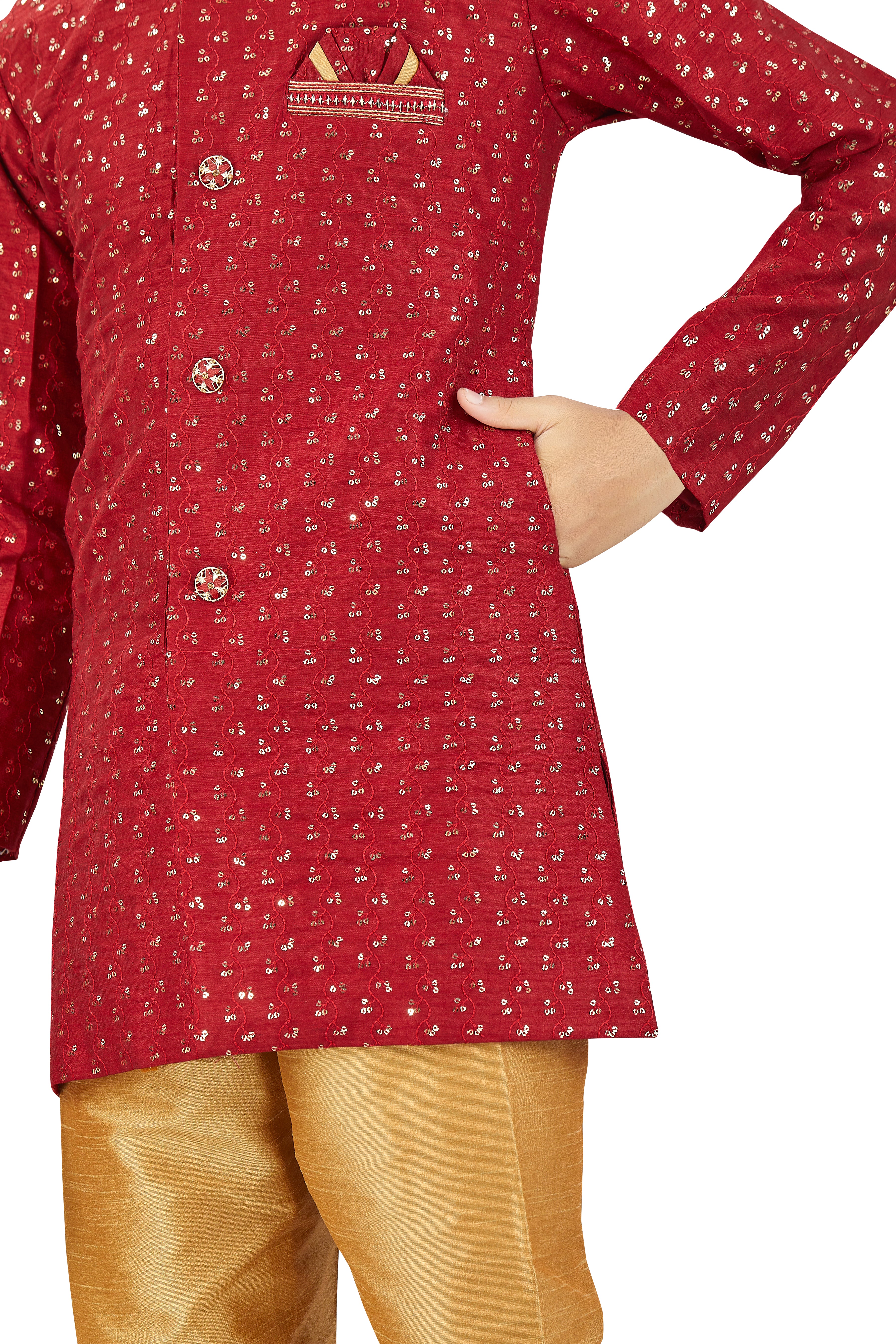 Boys Silk Kurta Set - Roop Darshan