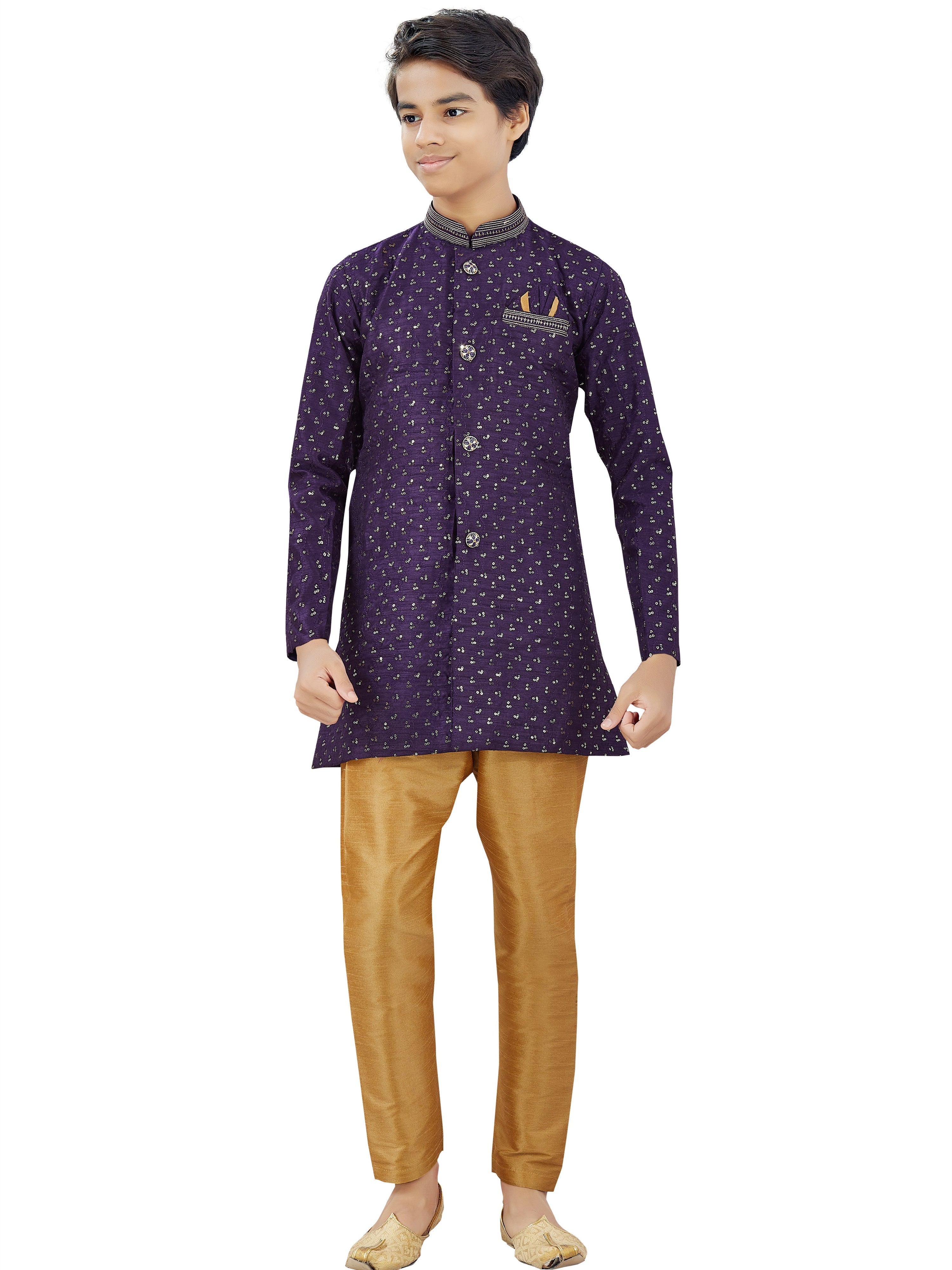 Boys Silk Kurta Set - Roop Darshan