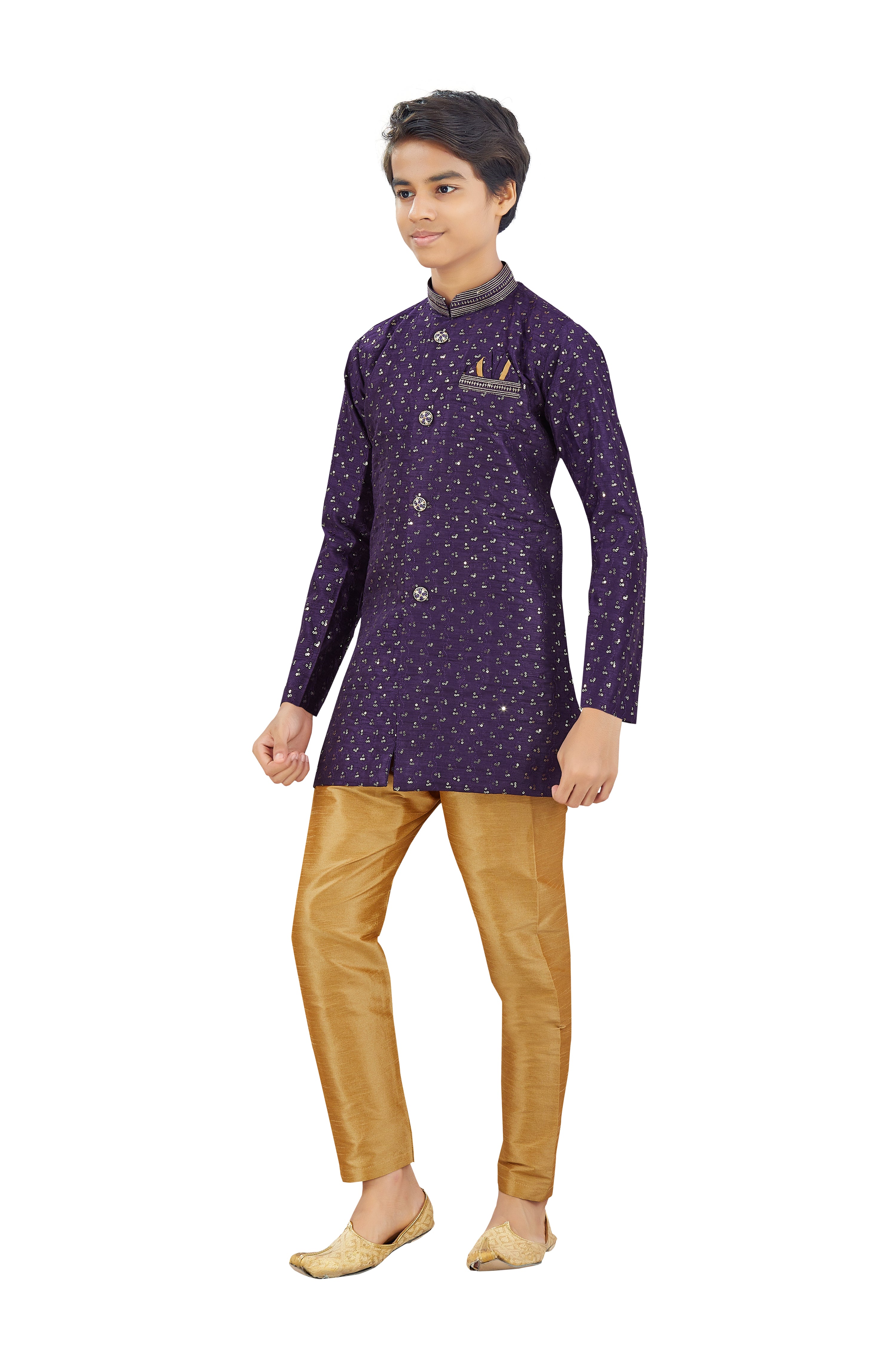 Boys Silk Kurta Set - Roop Darshan
