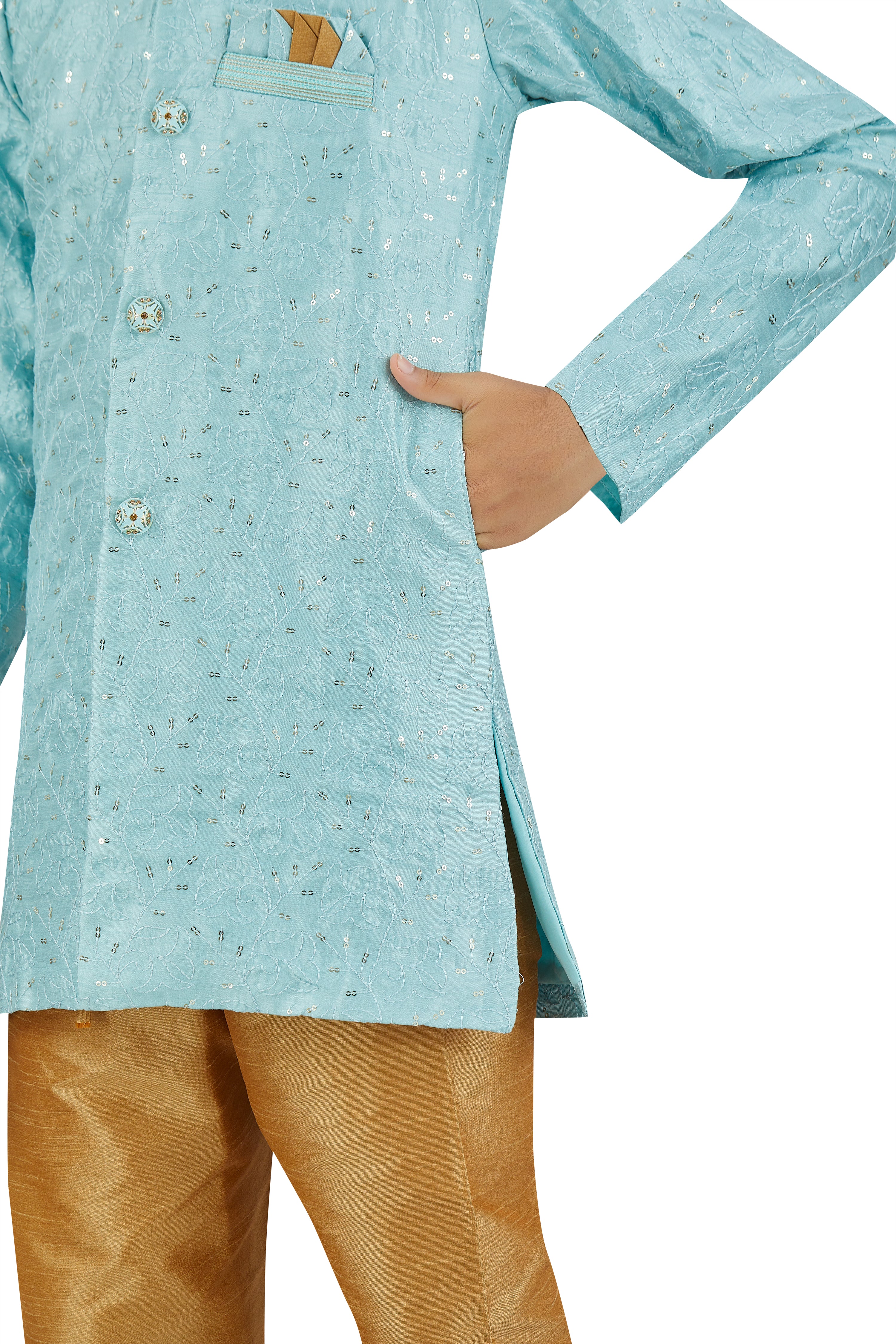 Boys Silk Kurta Set - Roop Darshan