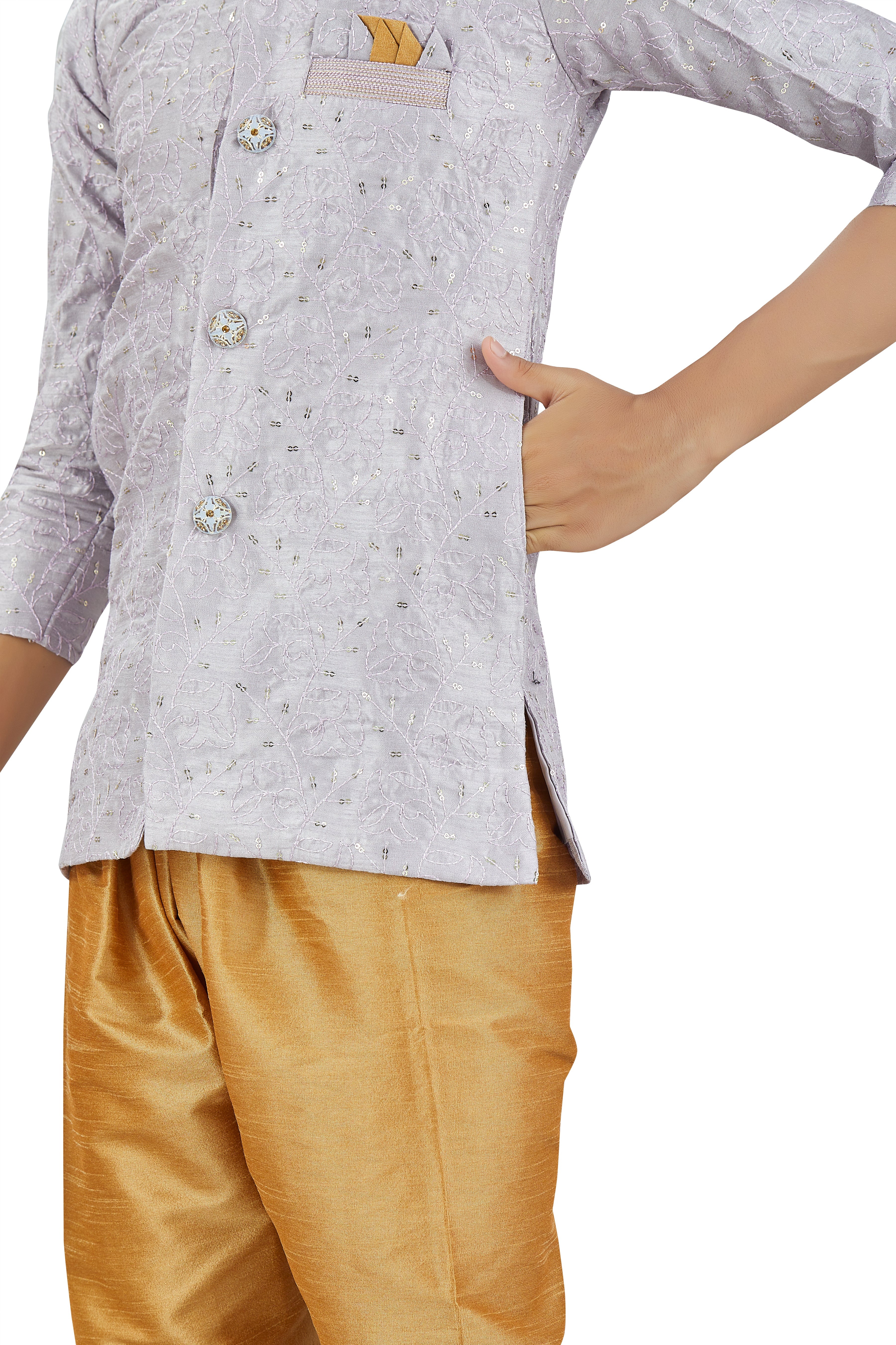Boys Silk Kurta Set