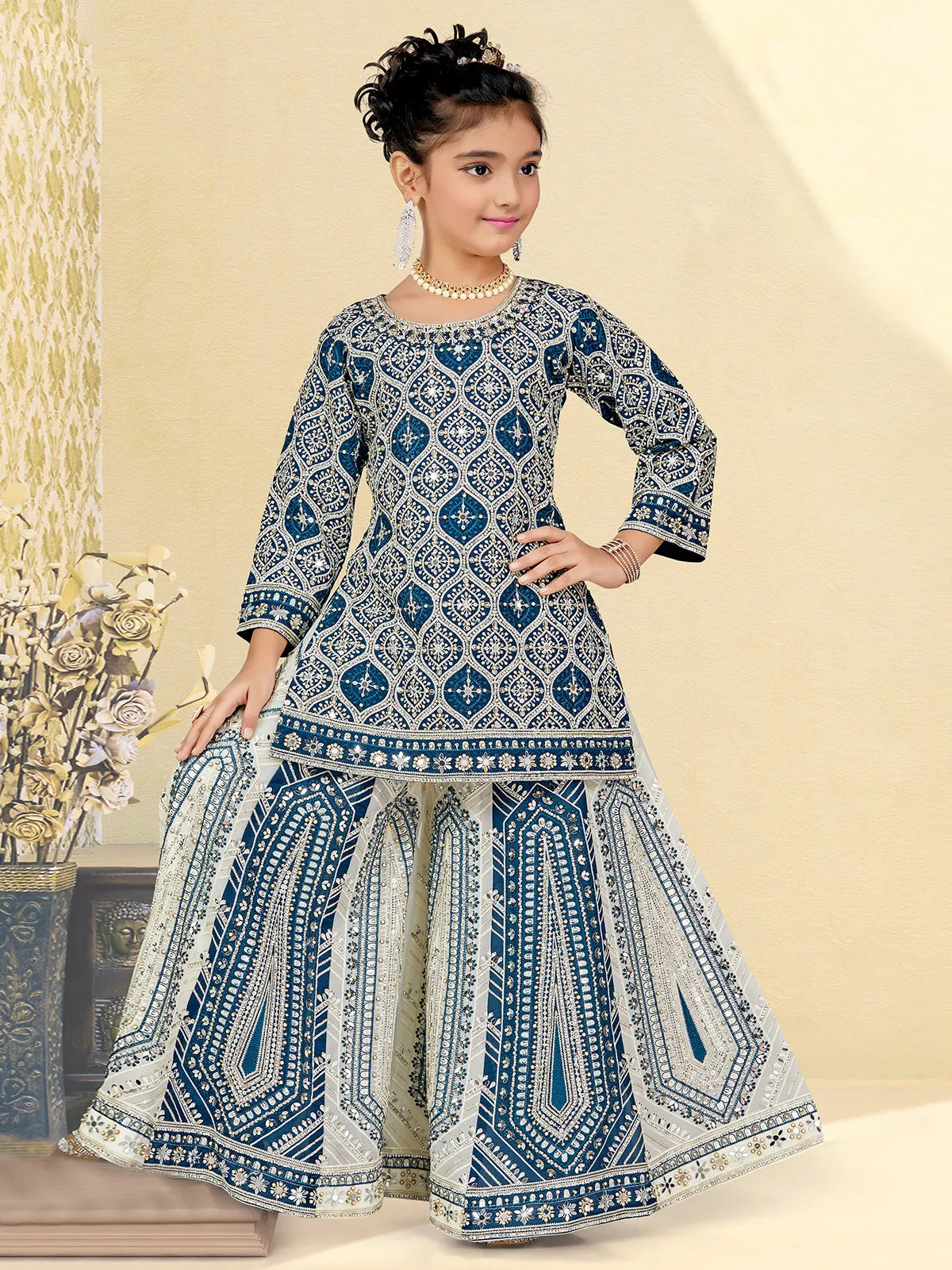 Devika Palazzo Suit - Roop Darshan