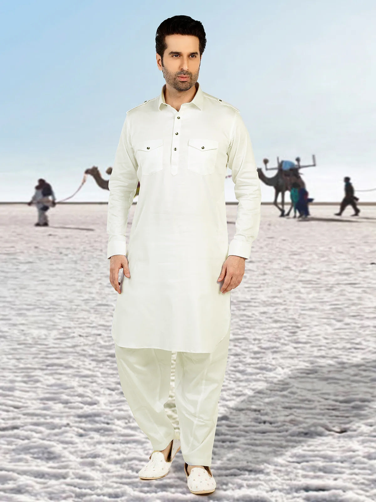 Mens Pathani Suit - Roop Darshan