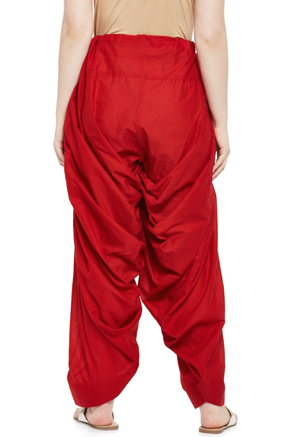 Plain Cotton Patiala Salwar Pants - Roop Darshan