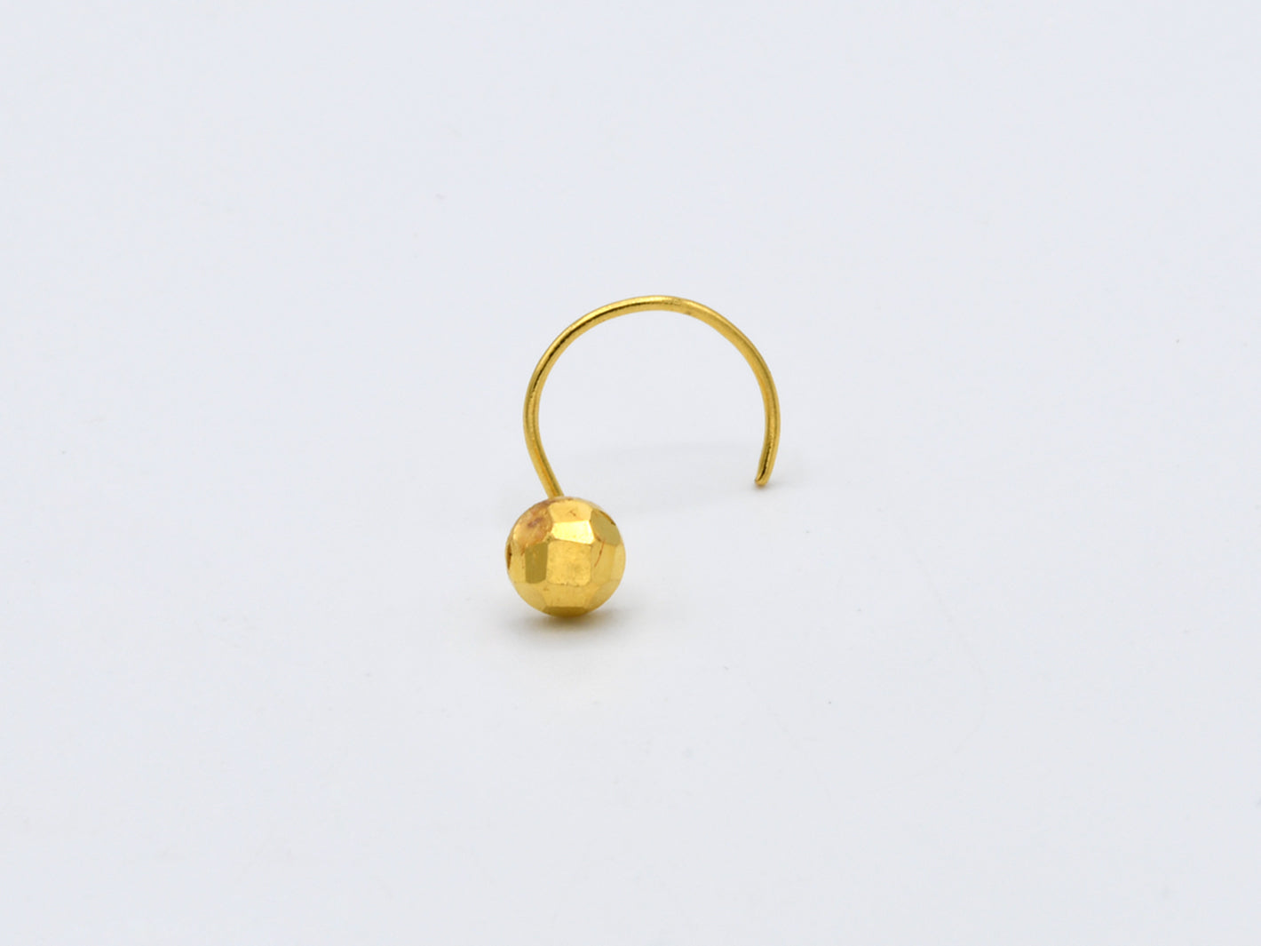 22ct Gold Nose Pin - 3 mm - Roop Darshan