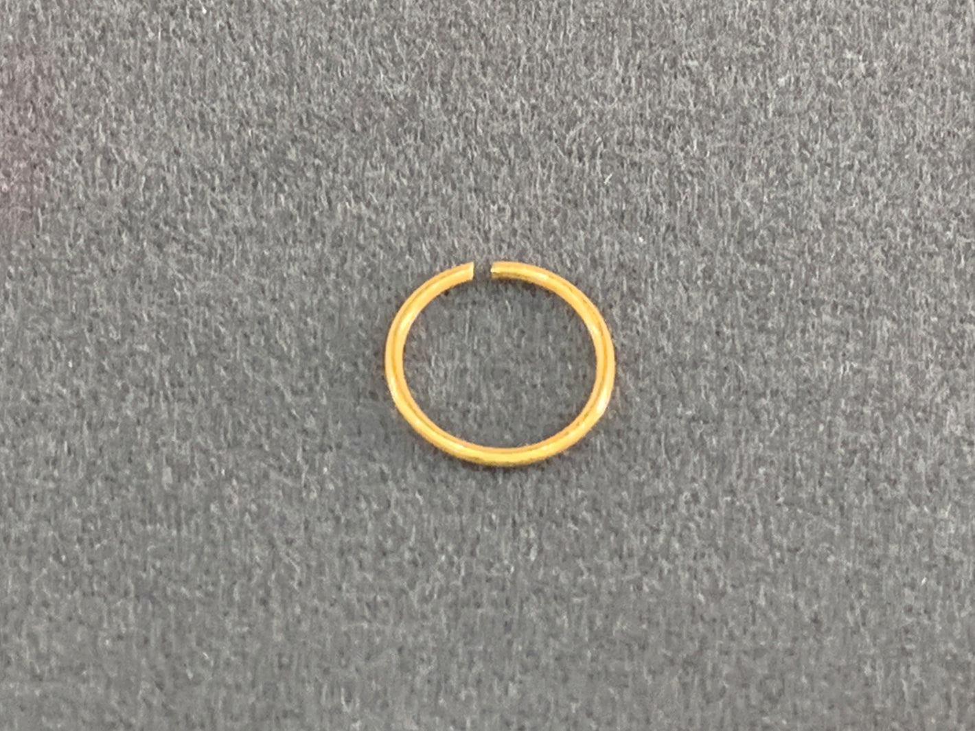 22ct Gold Plain Nose Ring - Roop Darshan