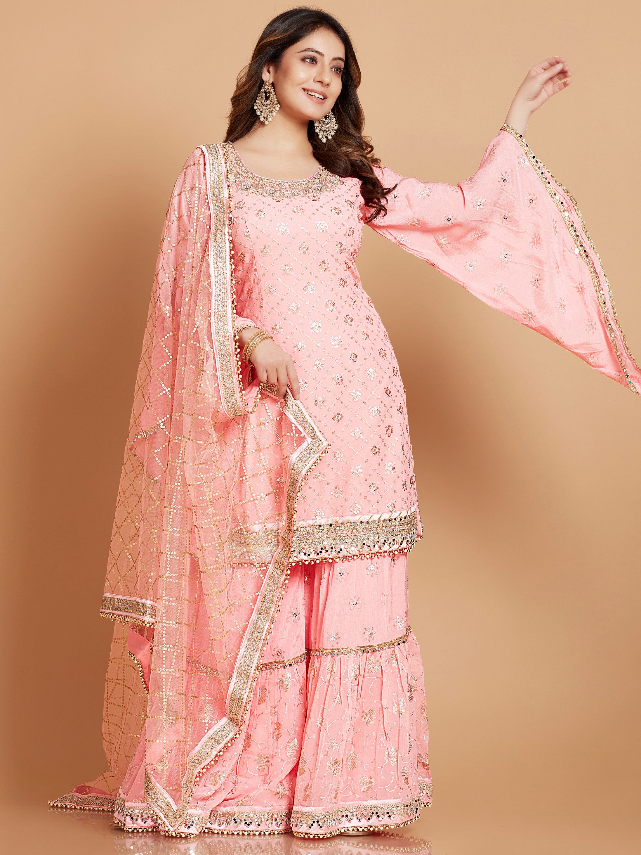 Aleena Sharara Suit - Roop Darshan
