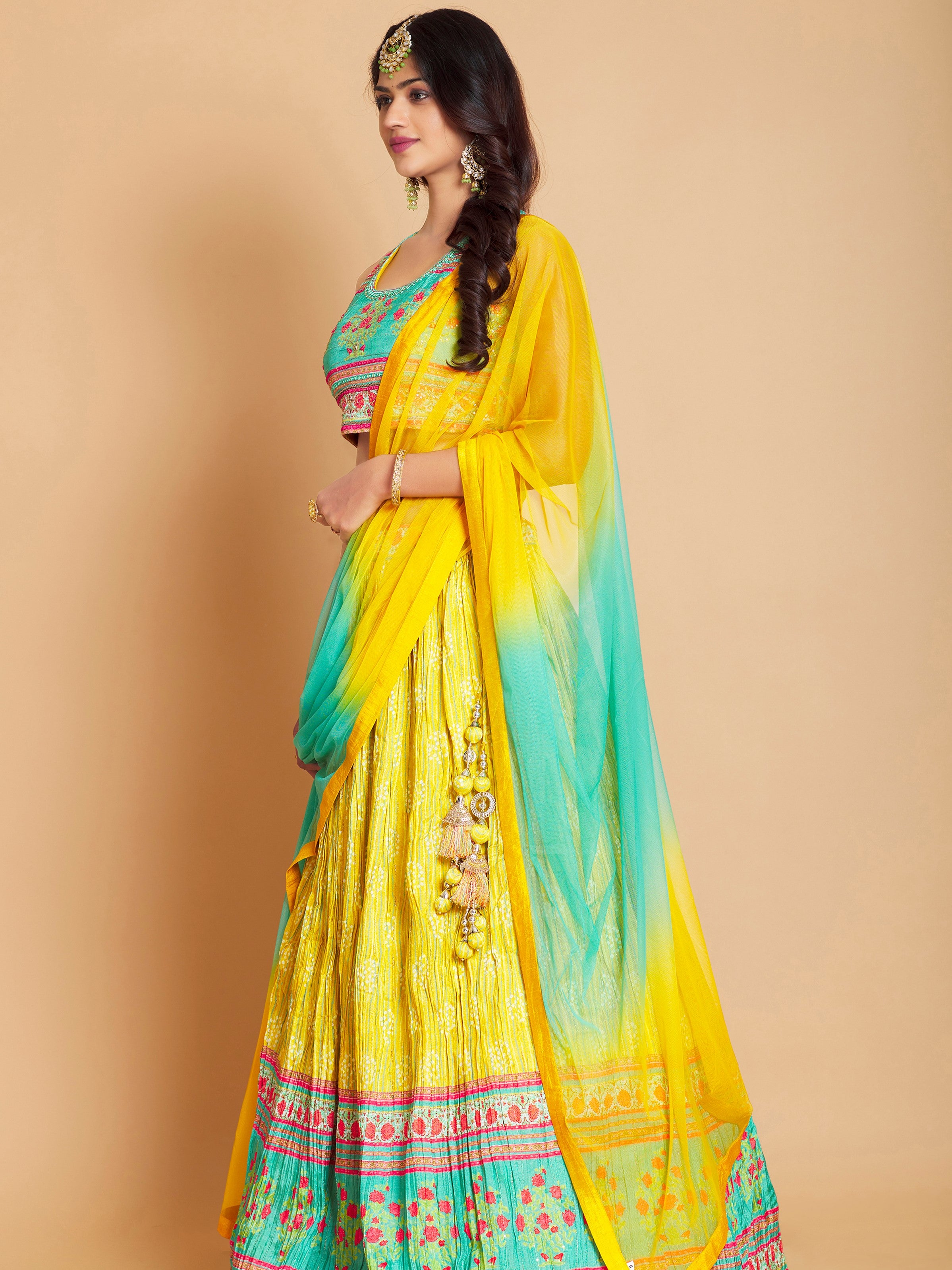 Harita Lehenga Choli. - Roop Darshan