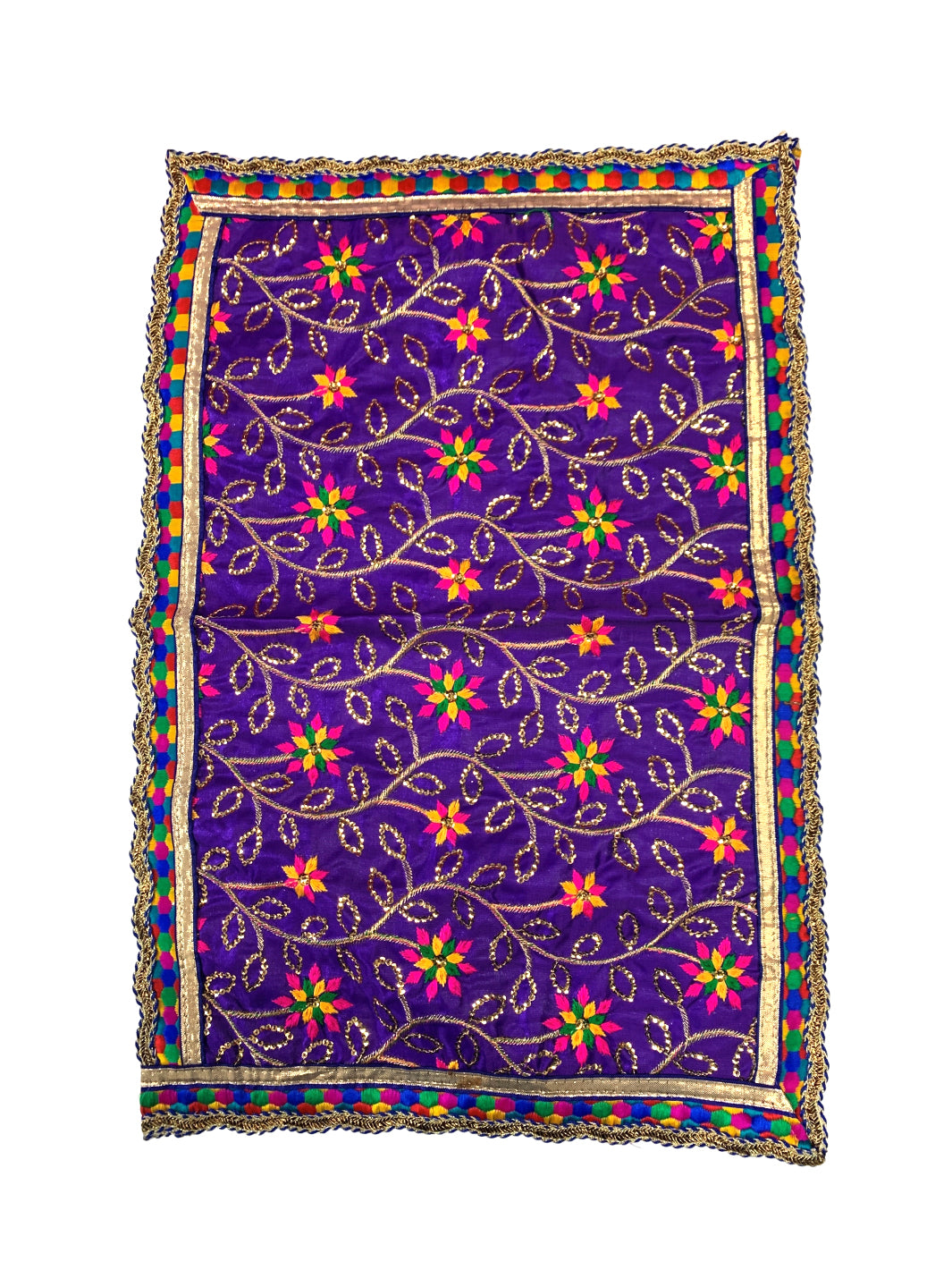 Embroidered Mata Chunri 34cm x 26cm - Roop Darshan