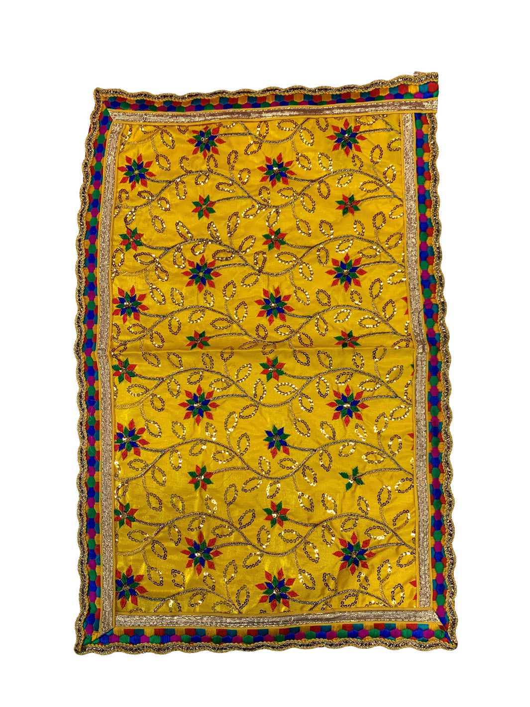 Embroidered Mata Chunri 34cm x 26cm - Roop Darshan