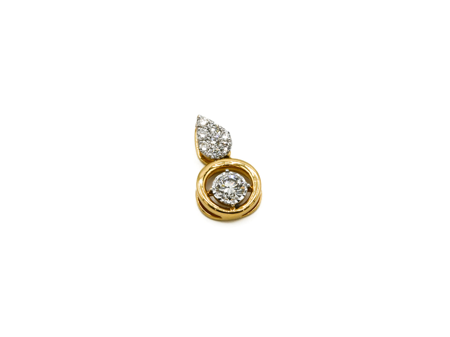 18ct Gold Diamond Pendant - 0.26 cts - Roop Darshan