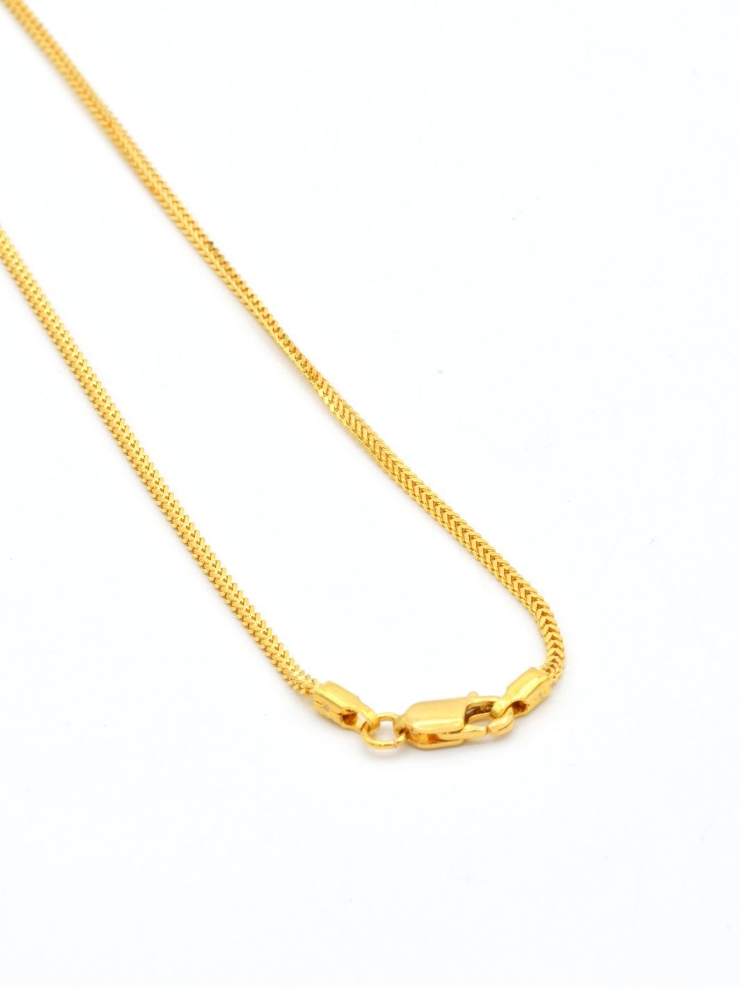22ct Gold Fox Tail Chain - 55 cm - Roop Darshan