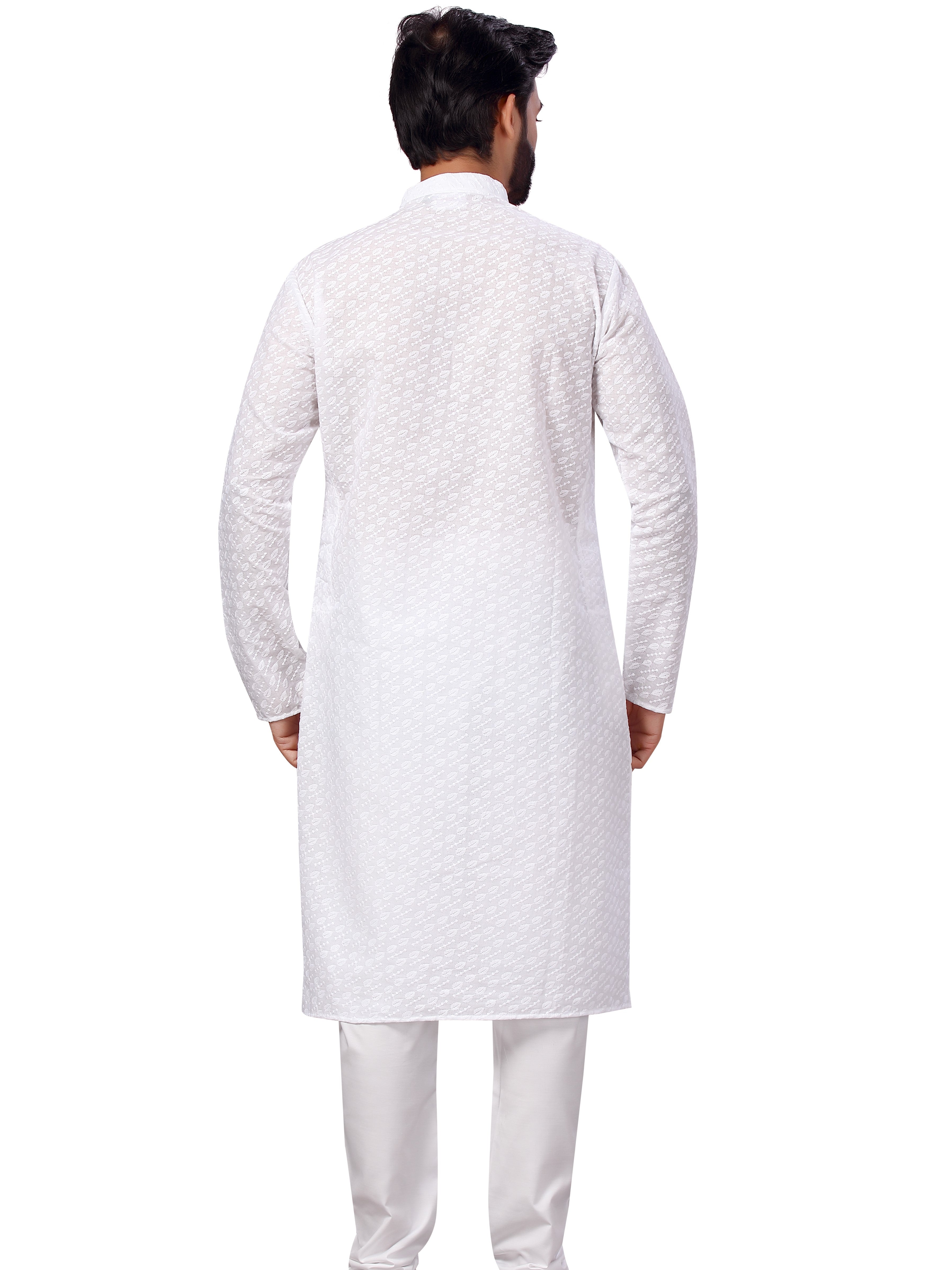 Mens Embroidered Kurta Payjama - Roop Darshan
