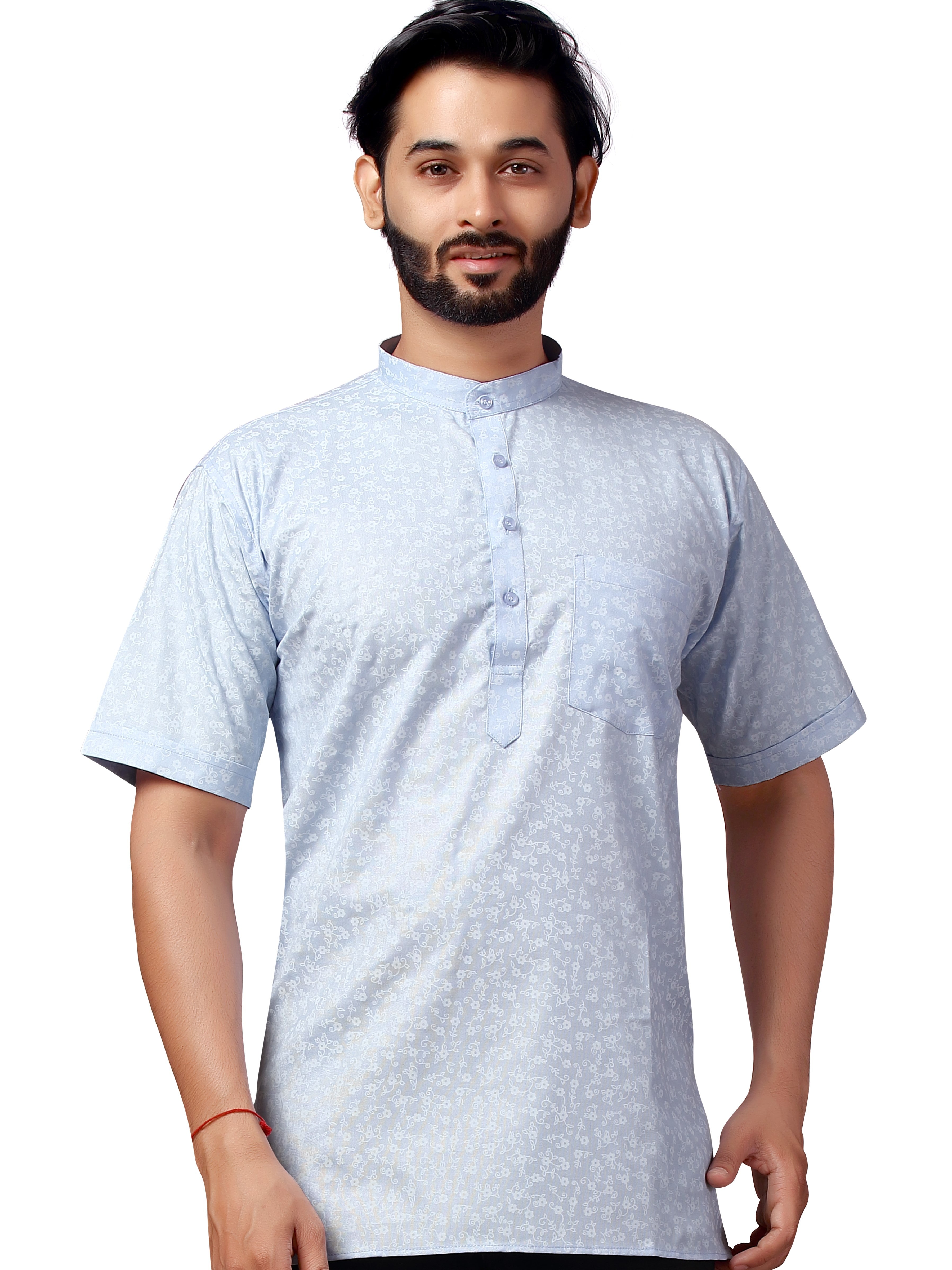 Mens Printed Kurti - Roop Darshan