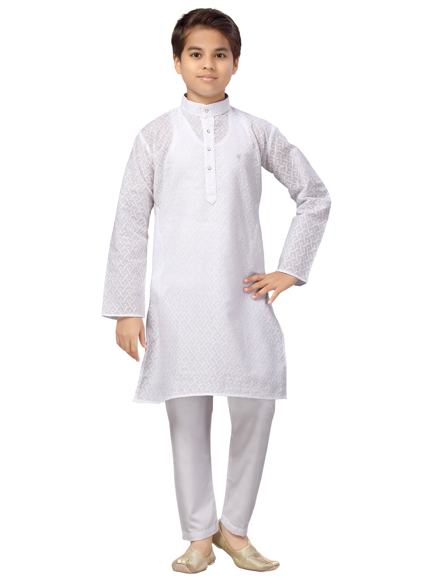 Boys Resham Embroidered Kurta Payjama - Roop Darshan