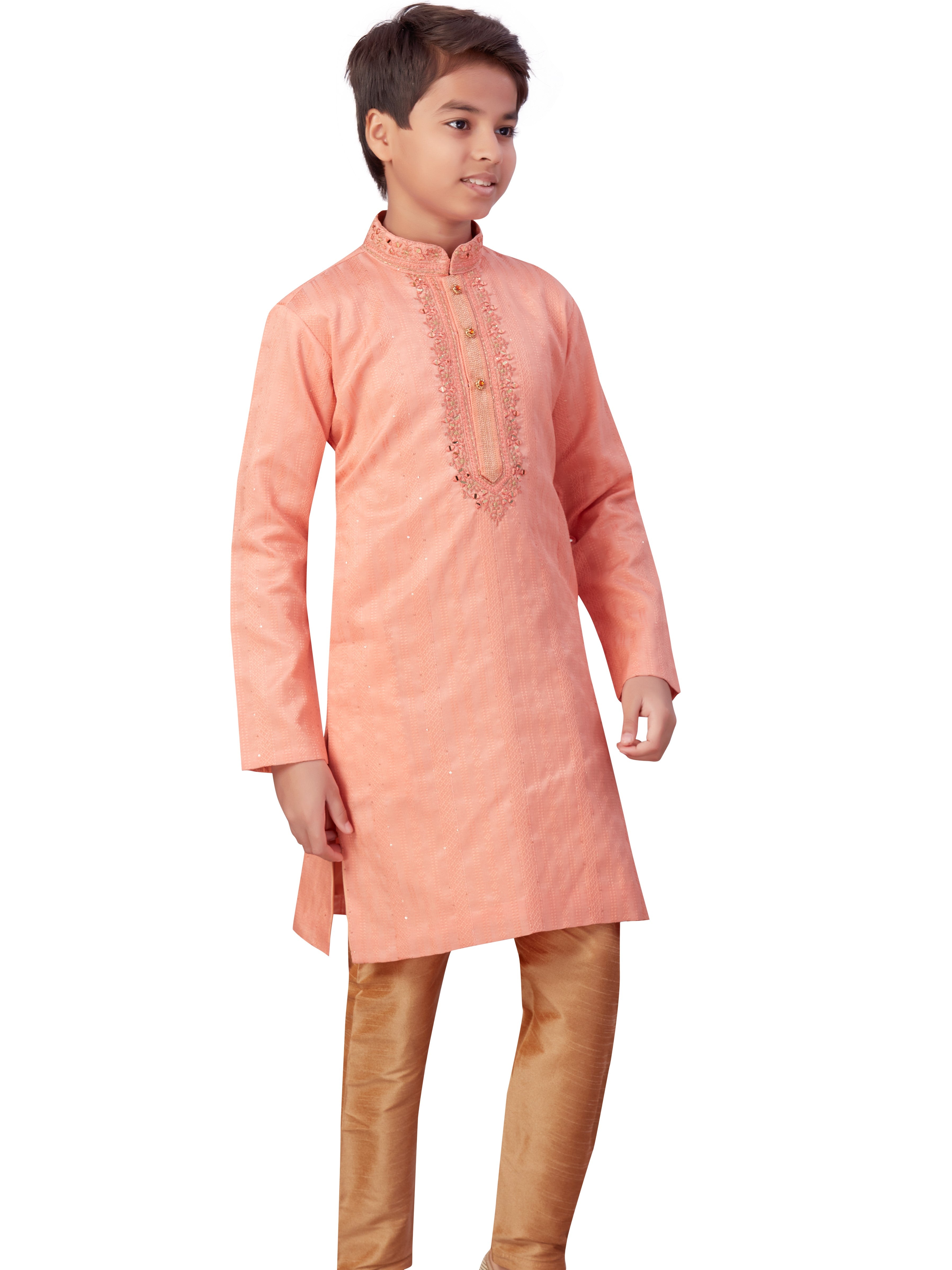 Boys Embroidered Kurta Payjama - Roop Darshan