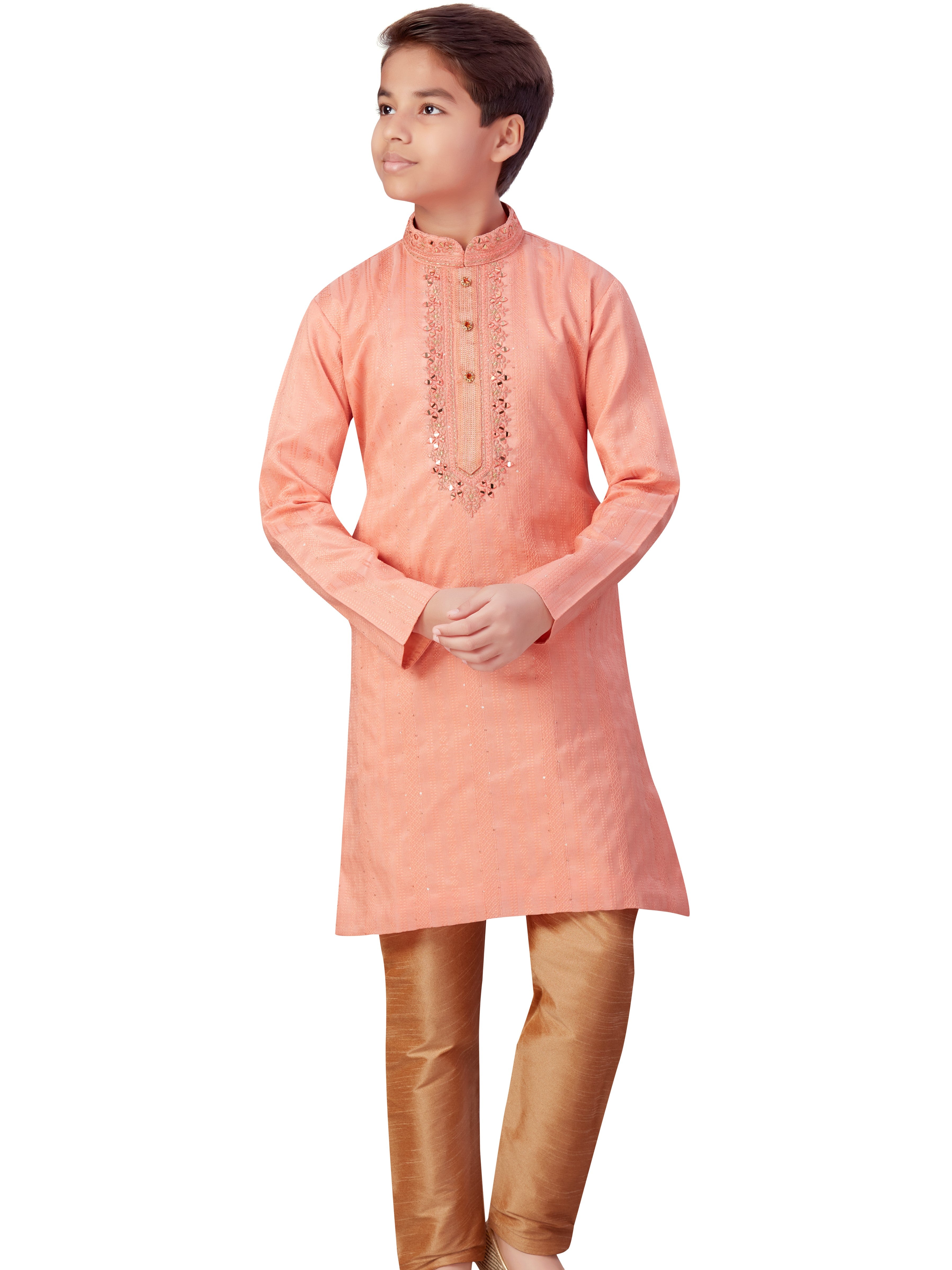Boys Embroidered Kurta Payjama - Roop Darshan