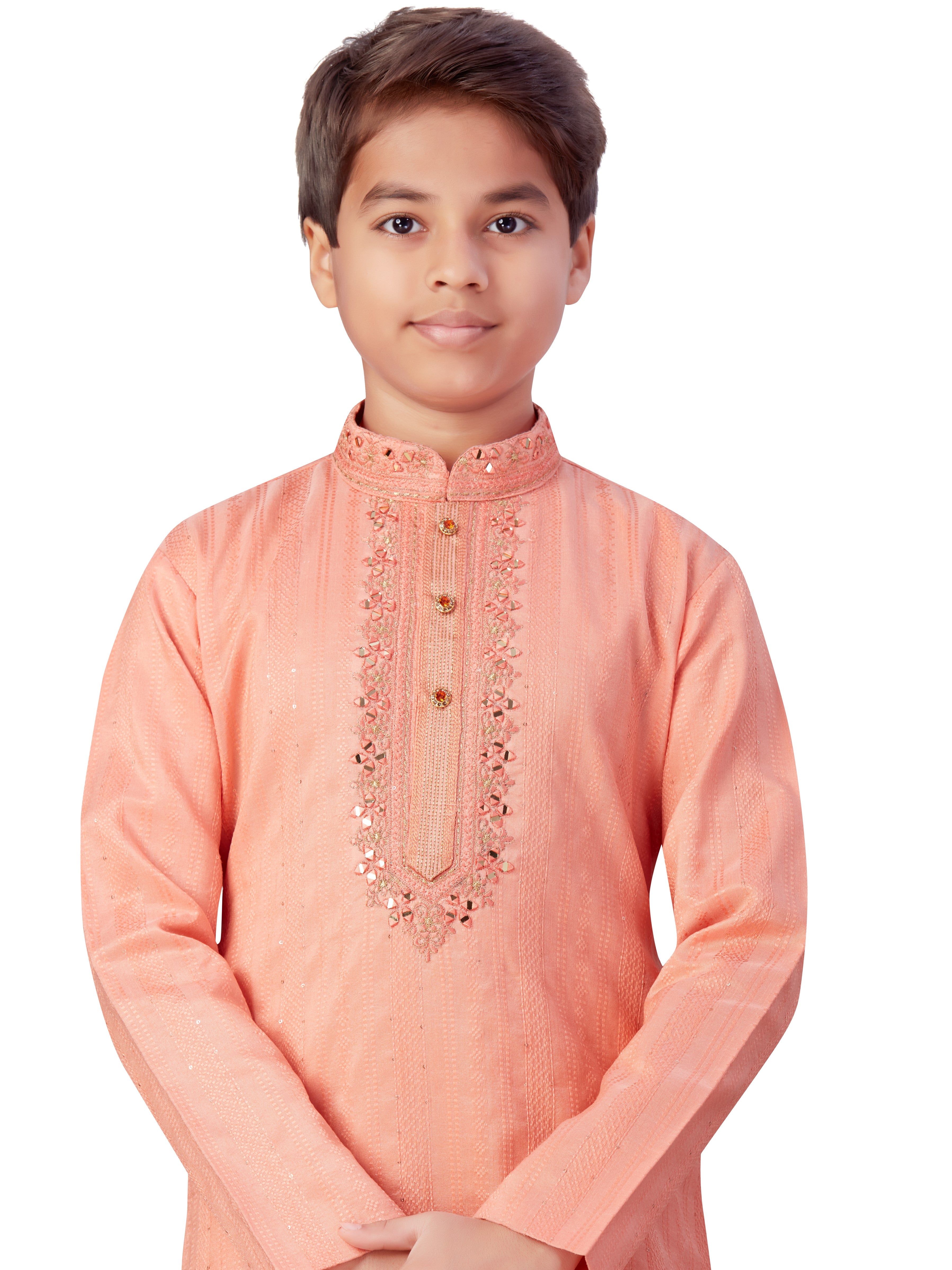 Boys Embroidered Kurta Payjama - Roop Darshan