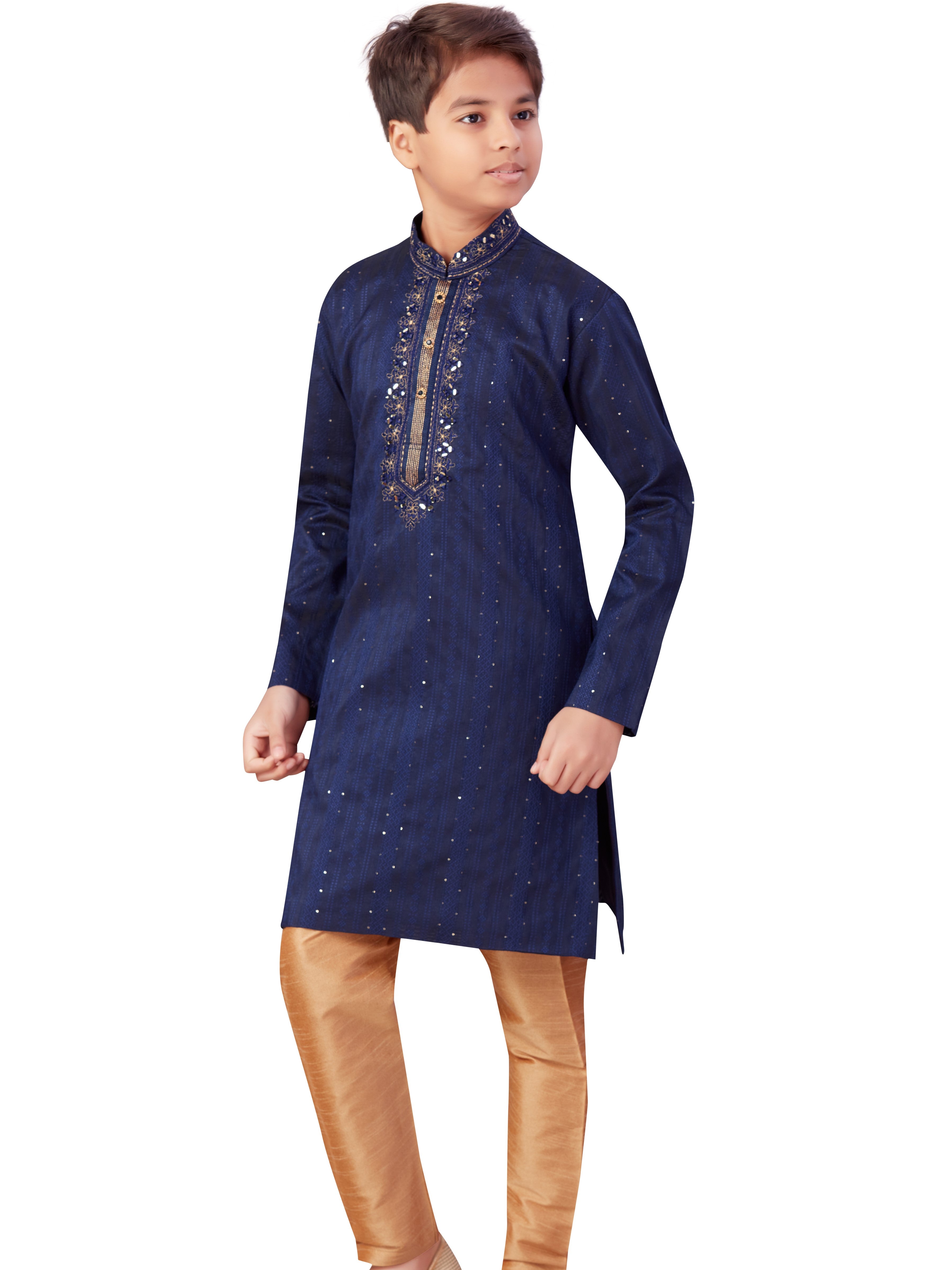 Boys Embroidered Kurta Payjama - Roop Darshan