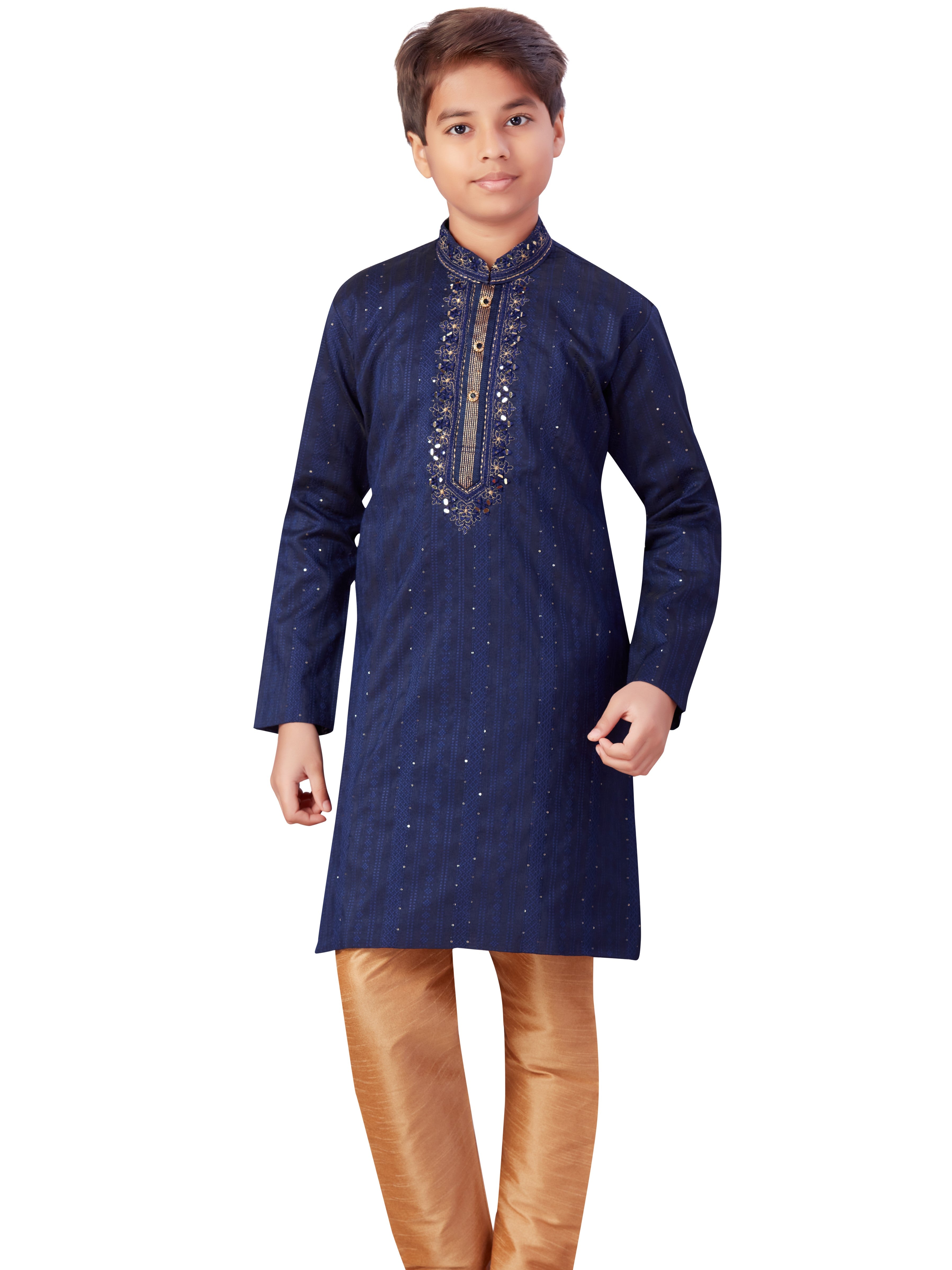 Boys Embroidered Kurta Payjama - Roop Darshan