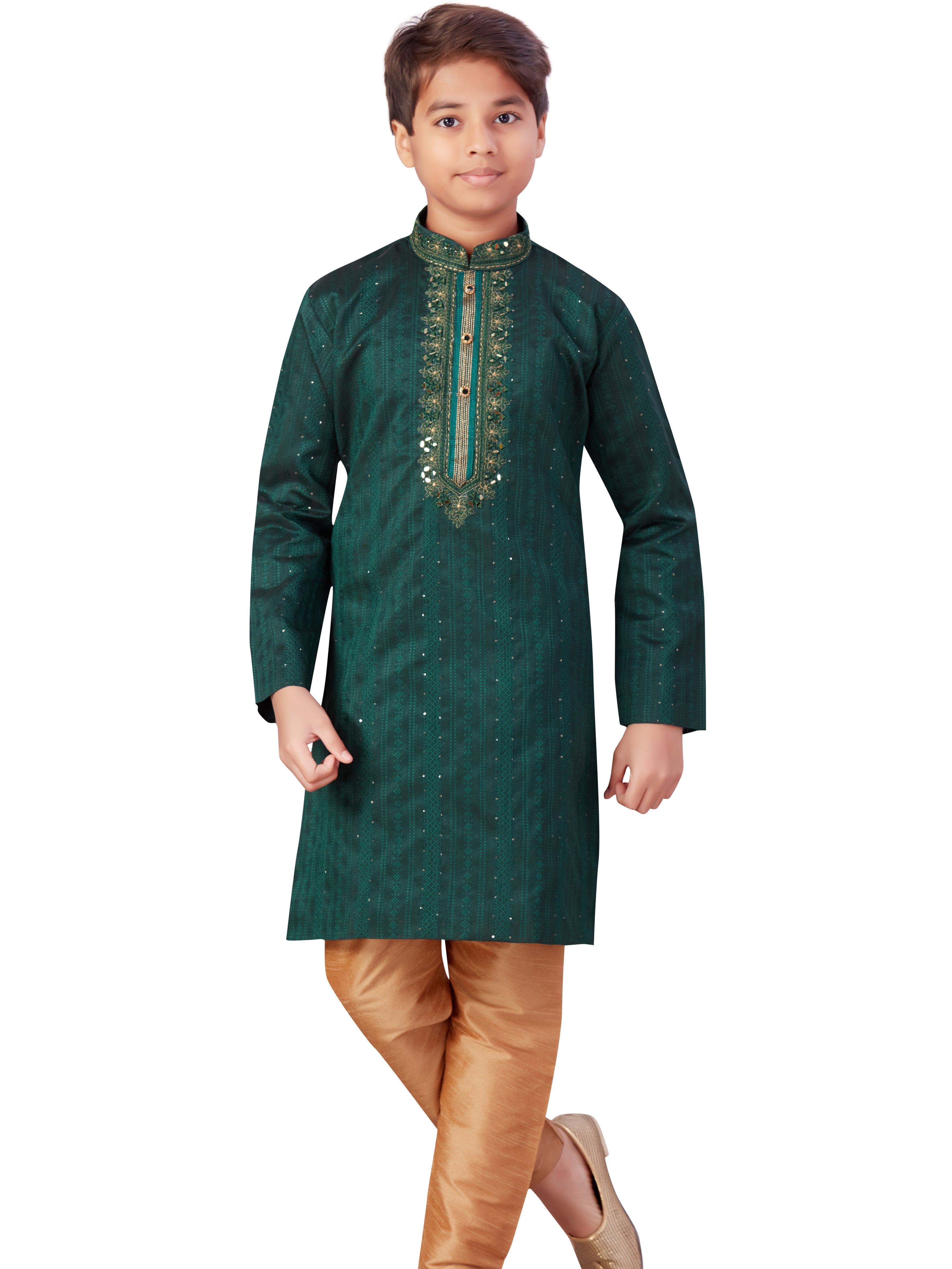 Boys Embroidered Kurta Payjama - Roop Darshan