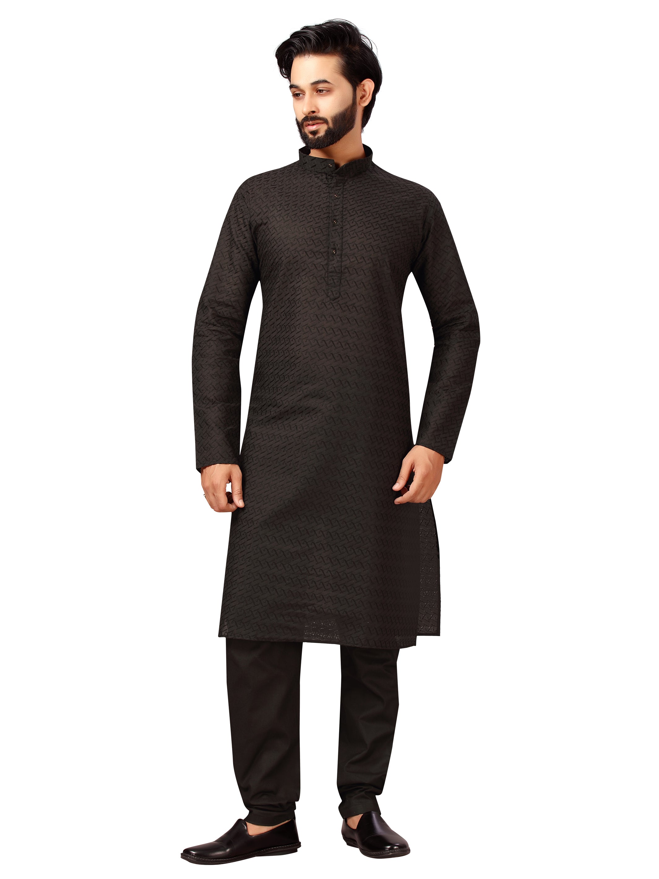 Mens Embroidered Kurta Payjama - Roop Darshan