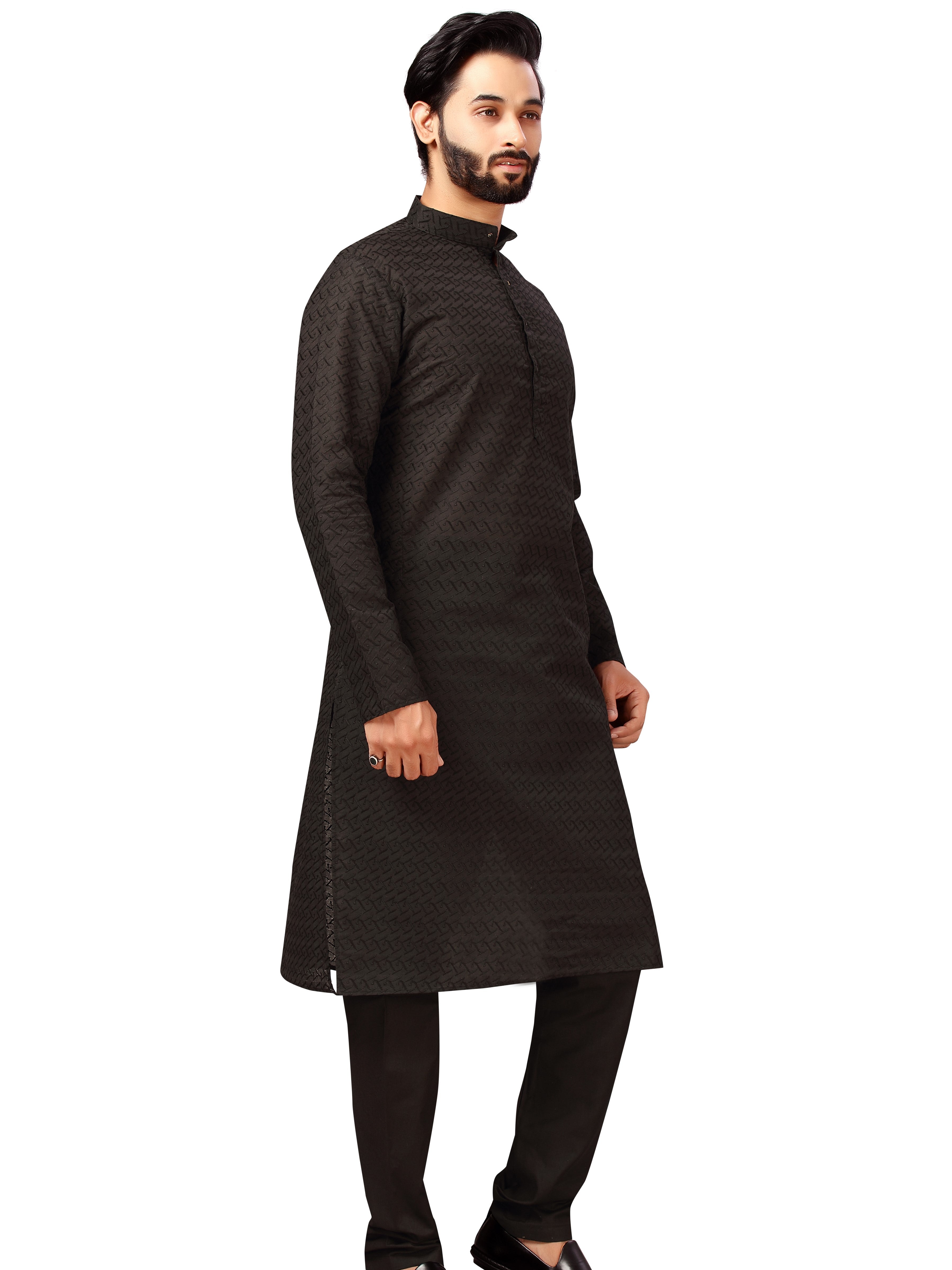Mens Embroidered Kurta Payjama - Roop Darshan