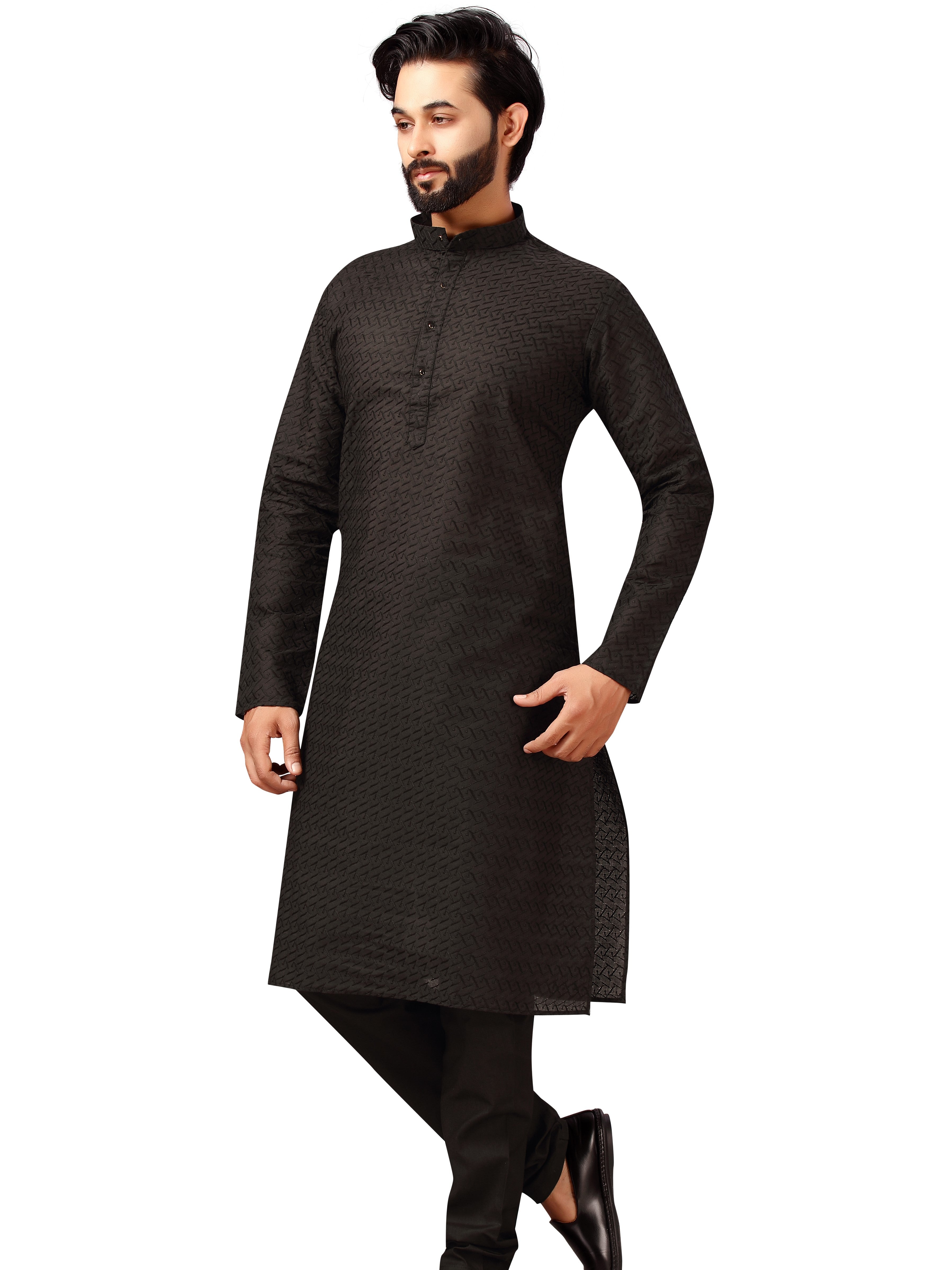Mens Embroidered Kurta Payjama - Roop Darshan