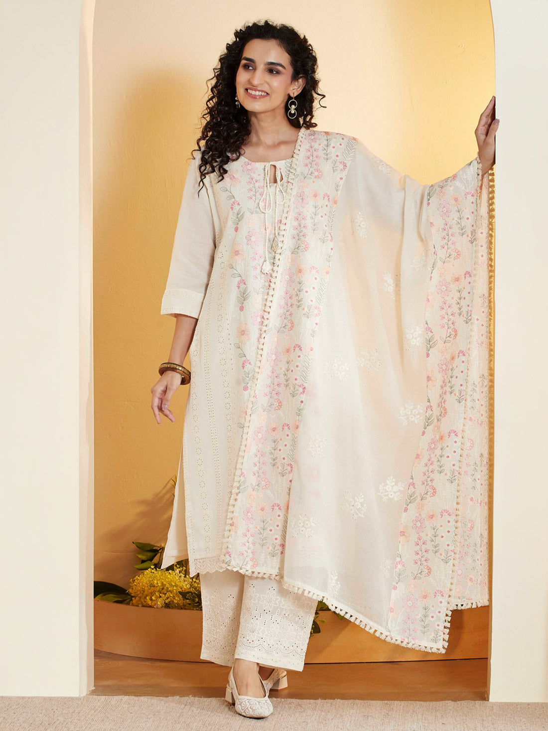 Biba Cotton Palazzo Suit - Roop Darshan