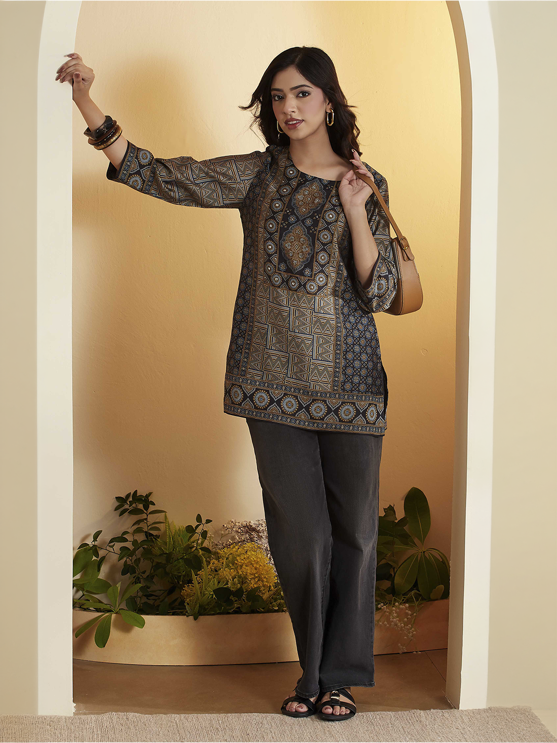 Biba Viscose Printed Kurti – Roop Darshan