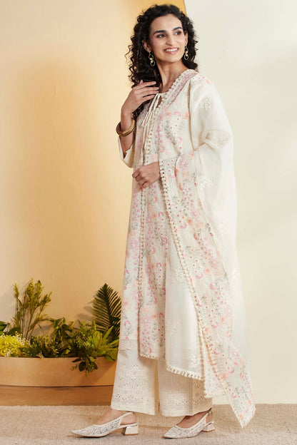 Biba Cotton Palazzo Suit - Roop Darshan