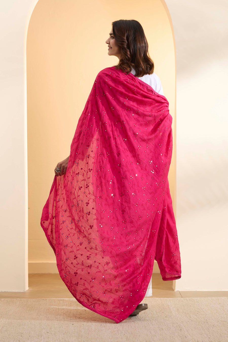Biba Mirrorwork Dupatta - Roop Darshan